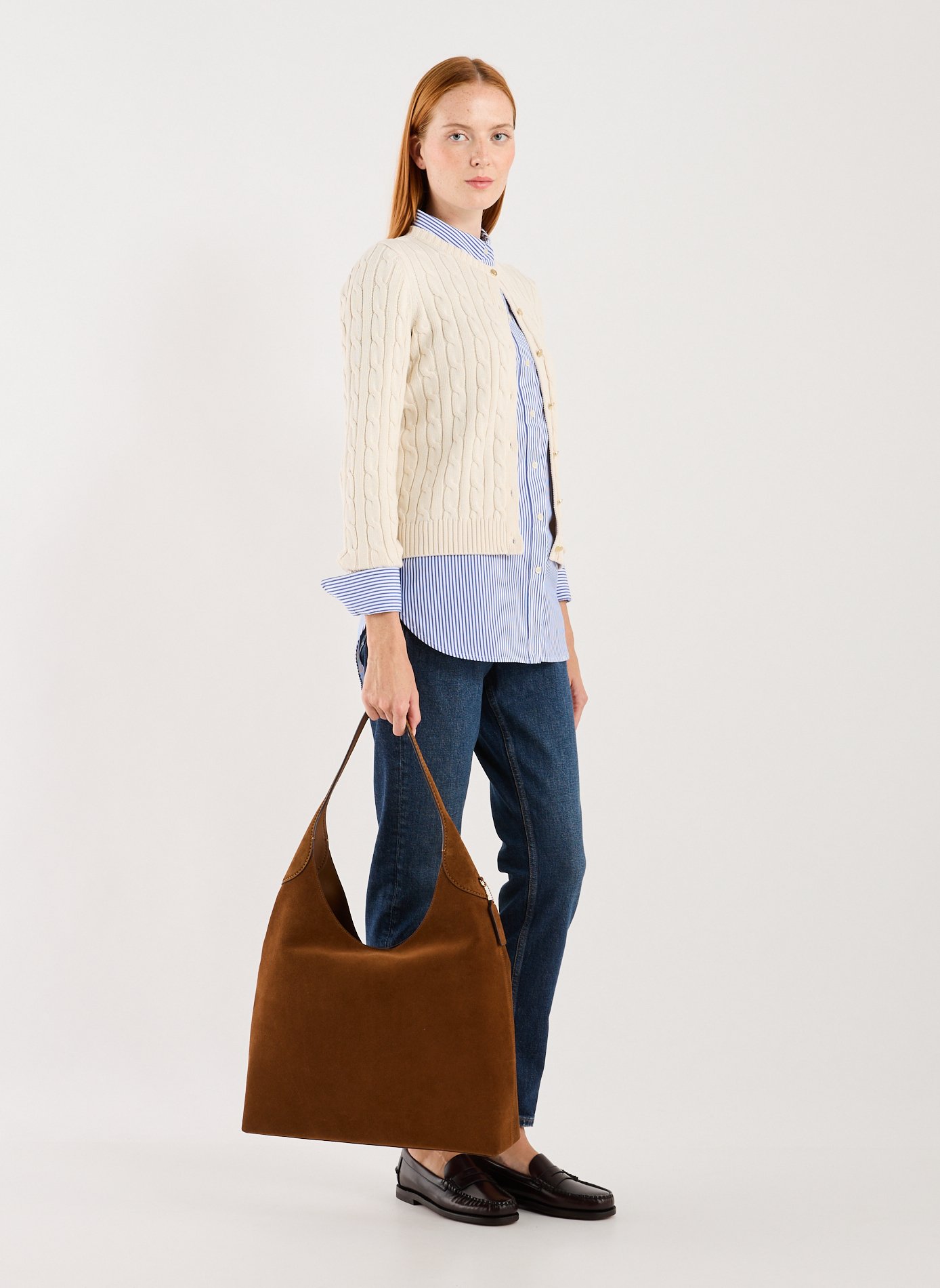 Brooklyn 39 leather tote bag COACH Brown