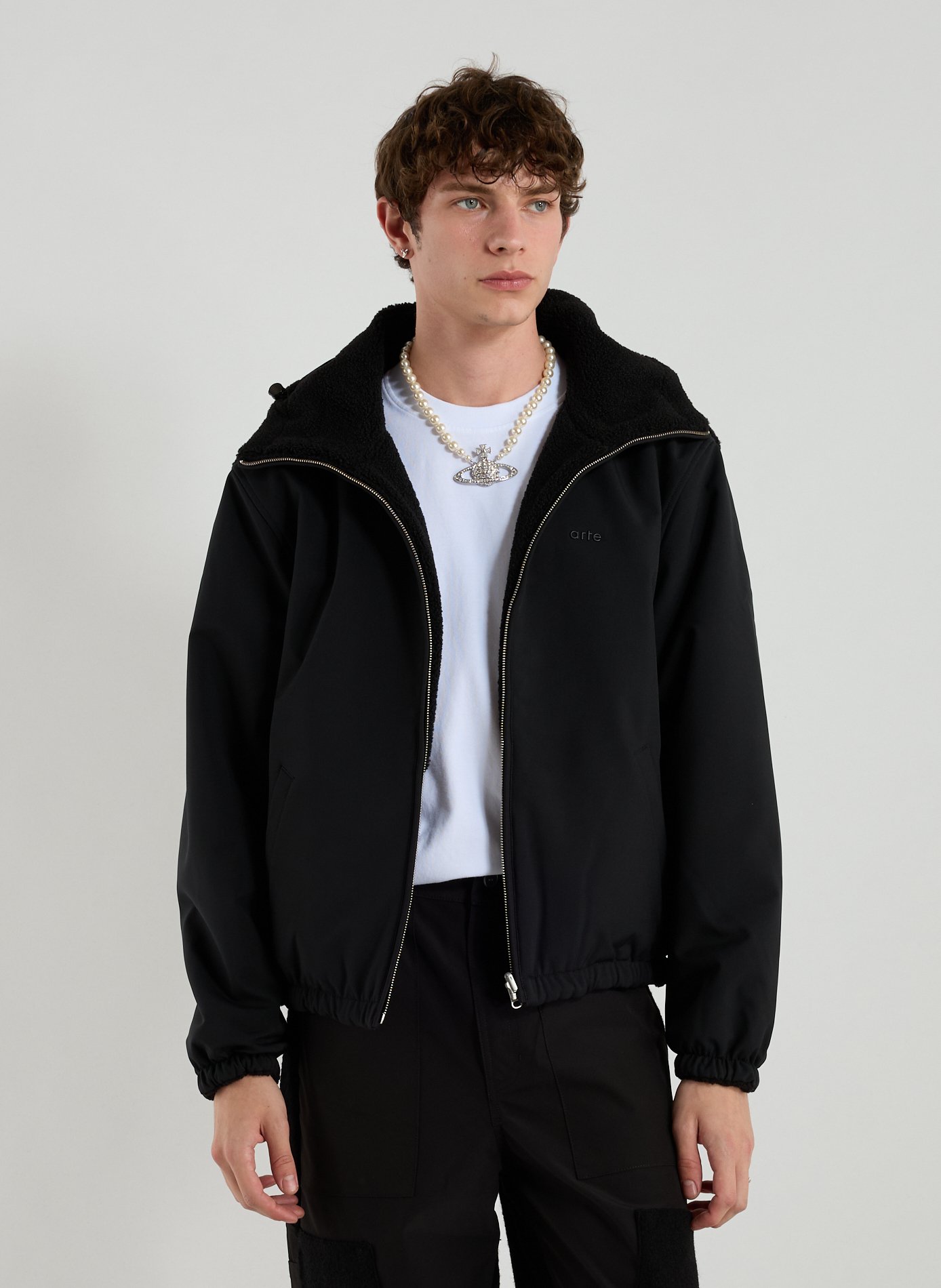 Blouson ample à capuche ARTE ANTWERP Noir