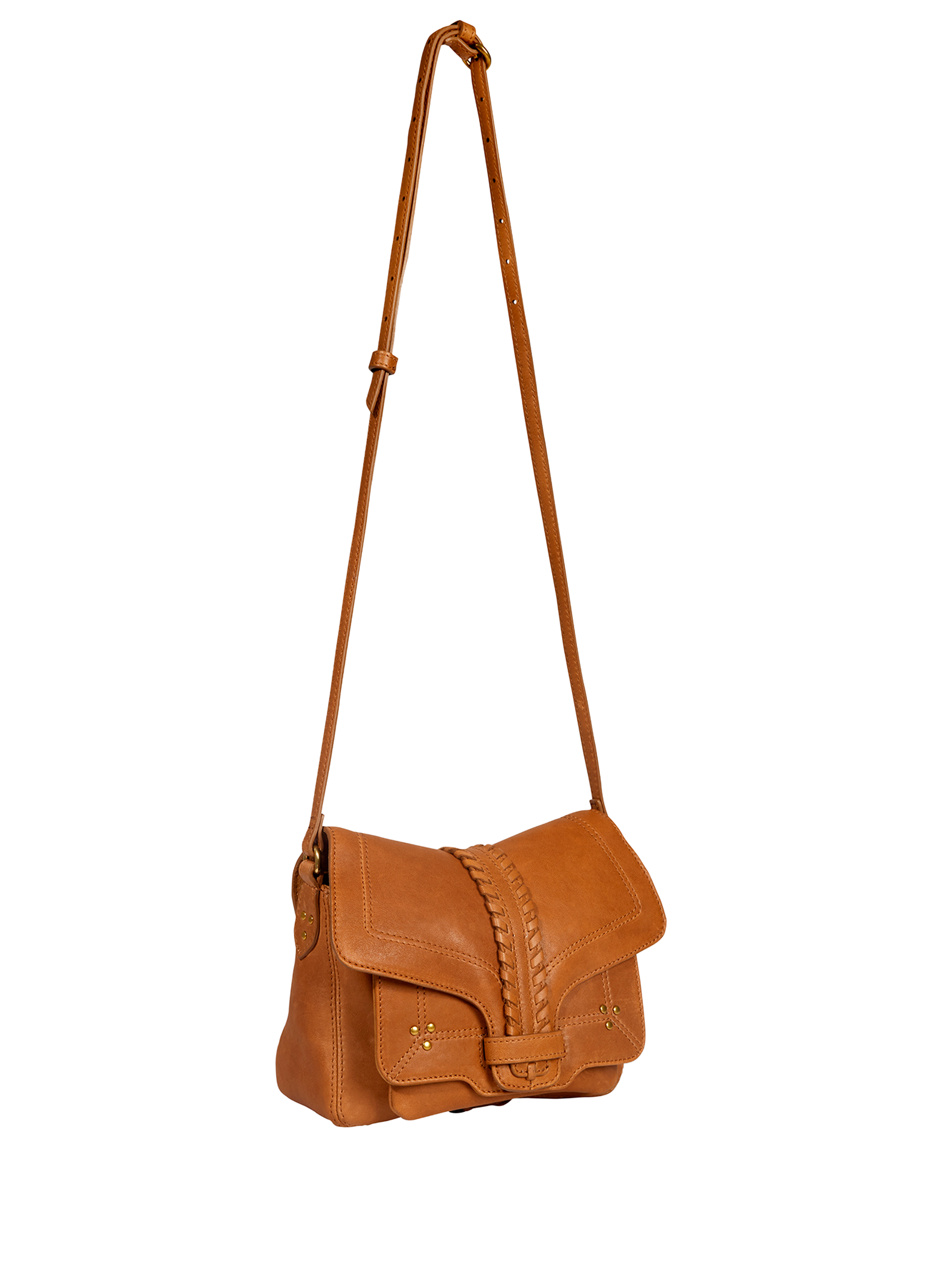 Harry S goat leather shoulder bag JÉRÔME DREYFUSS Brown