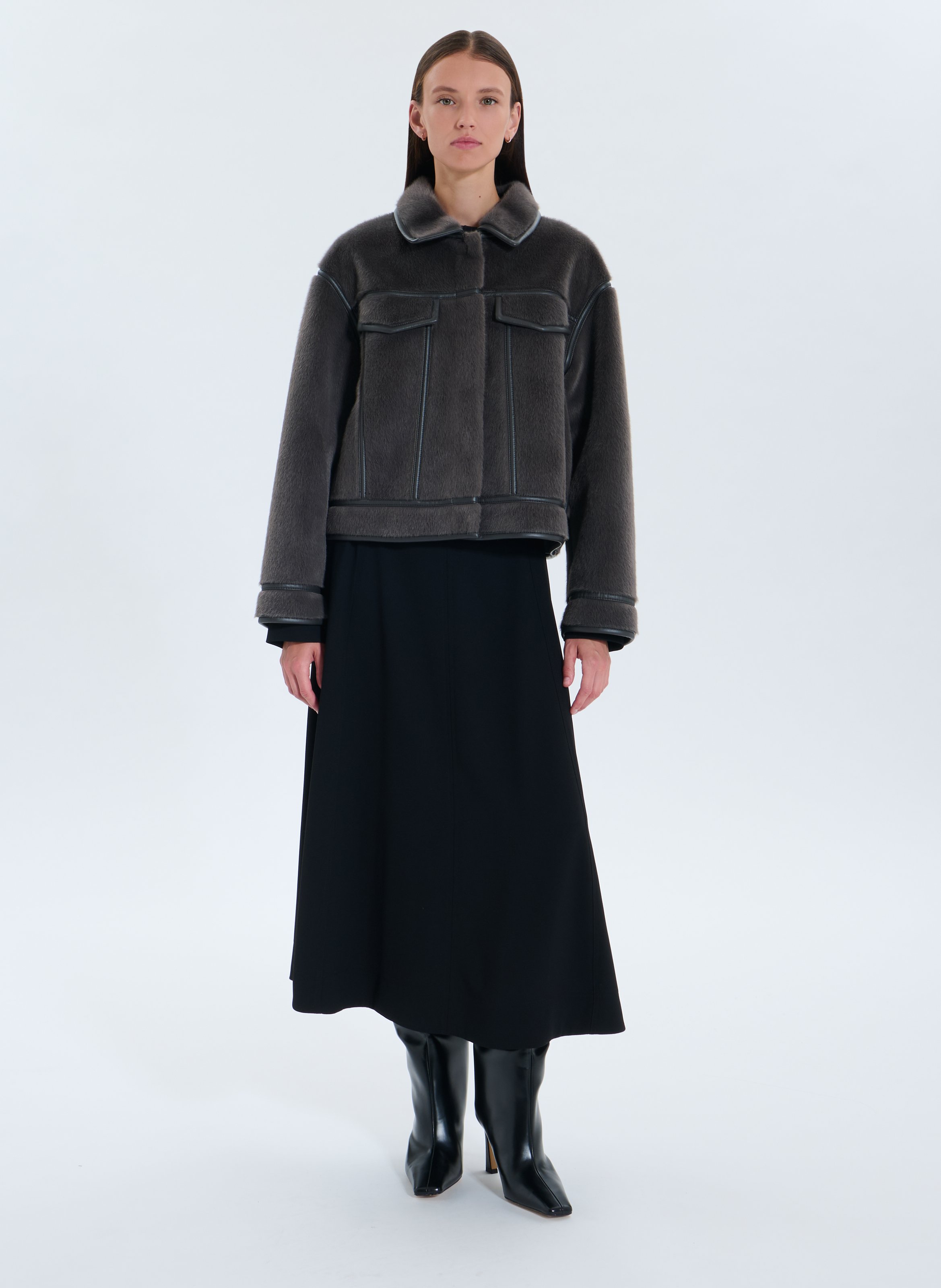 Veste courte monge ZAPA Gris