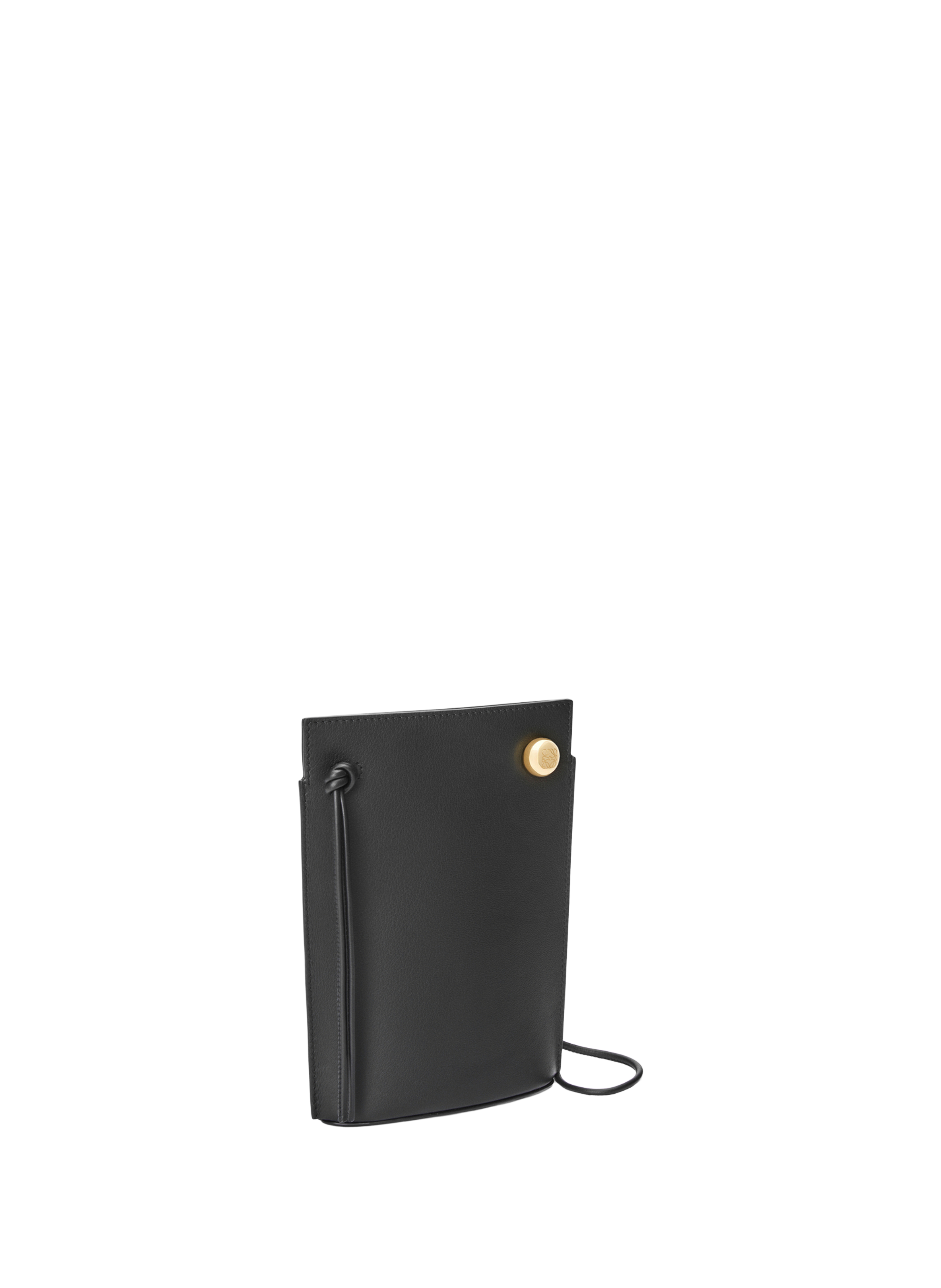 Pebble Dice Pocket in classic calf leather. LOEWE Black