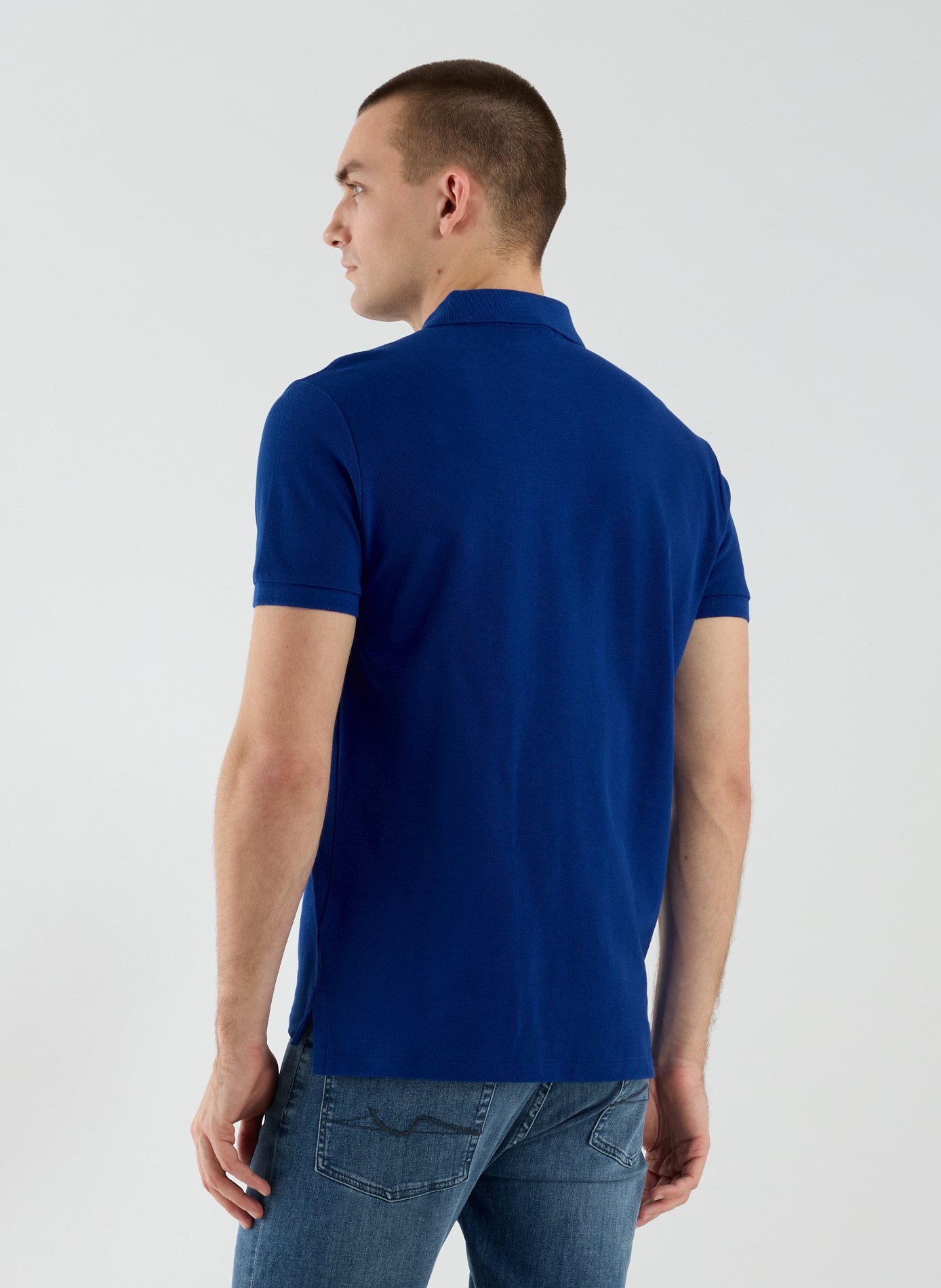 Organic cotton piqué polo shirt POLO RALPH LAUREN Blue