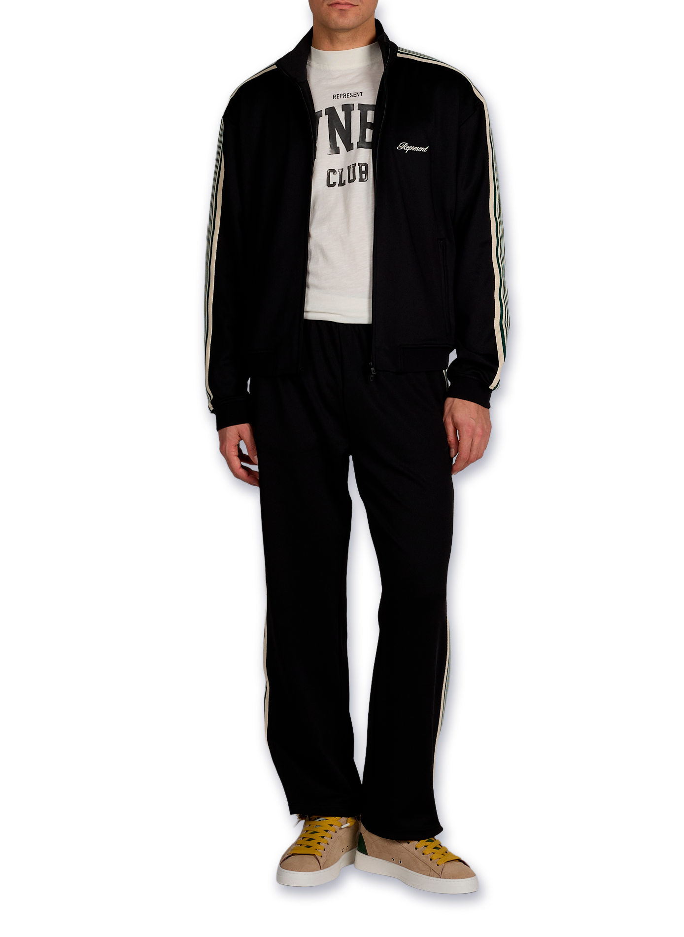 Tracksuit pants with stripes REPRESENT Black