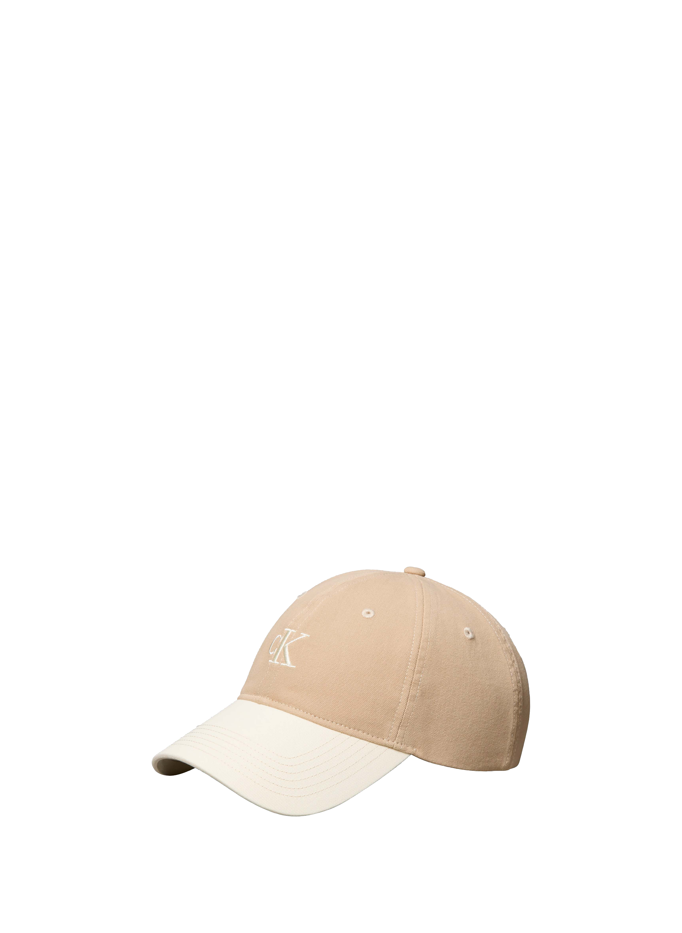Embroidered BCI Cotton Cap CALVIN KLEIN Beige