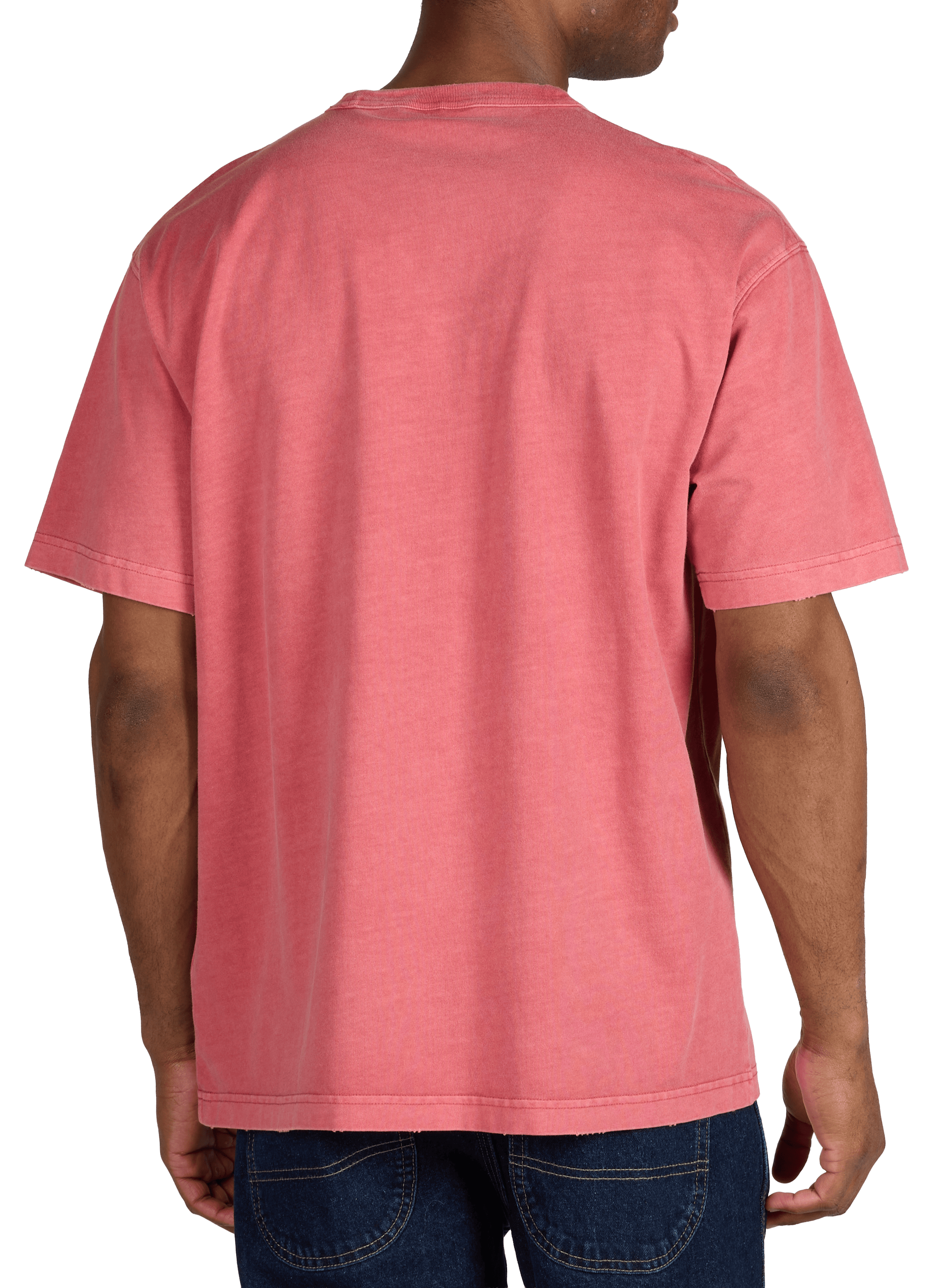 Plain round neck cotton T-shirt CARHARTT WIP Red