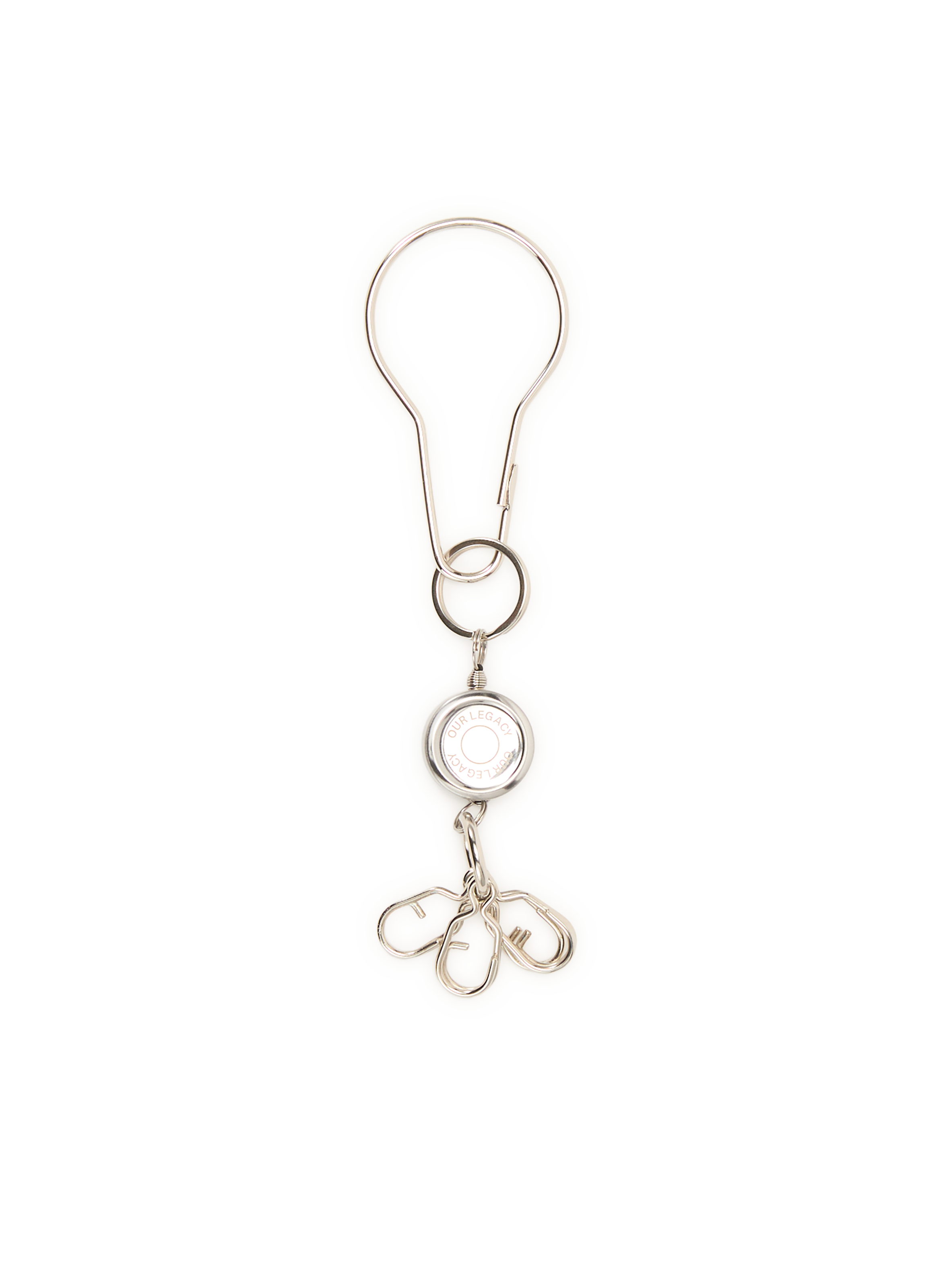 Keychain with four stainless steel hooks OUR LEGACY Silver