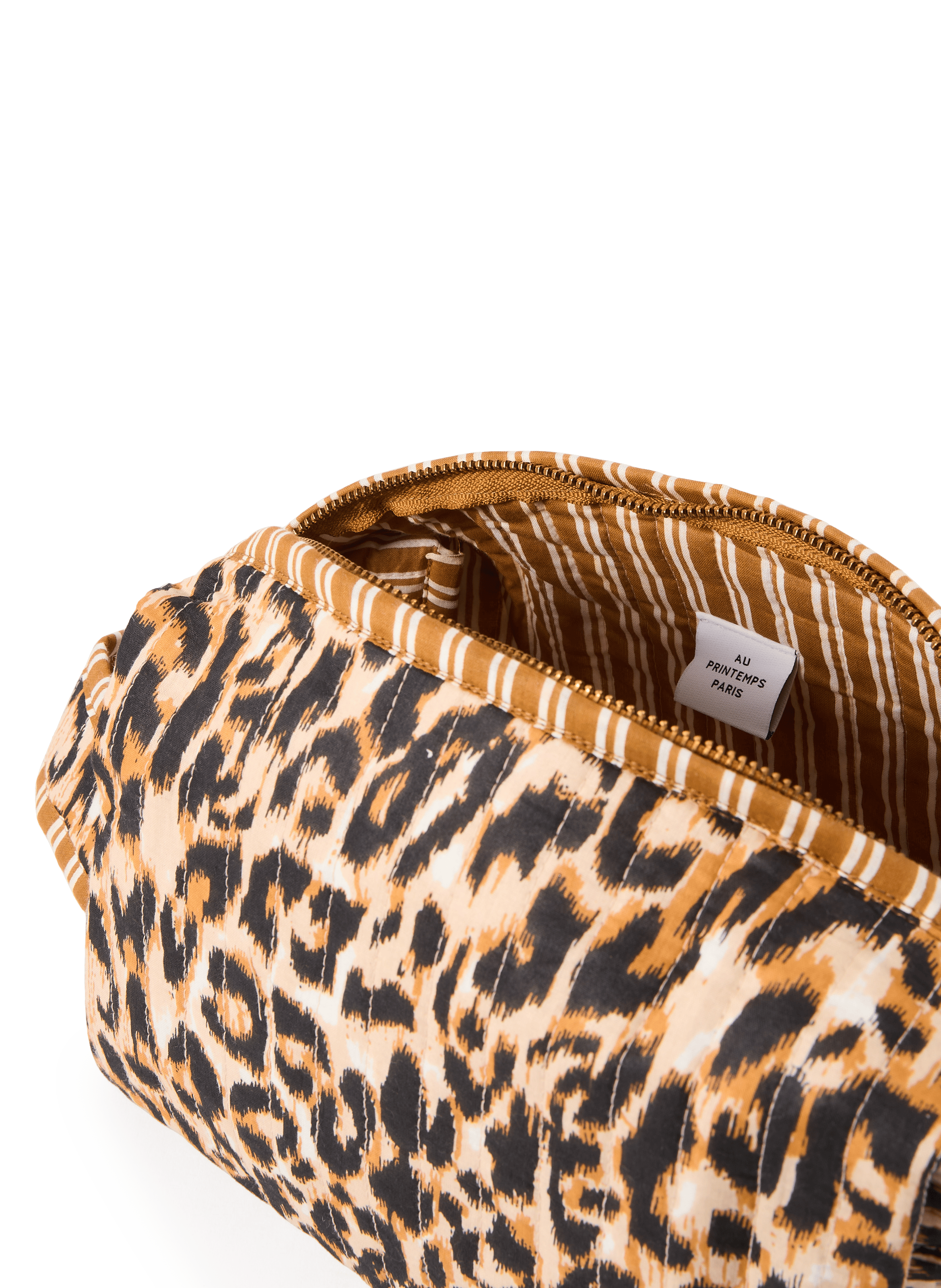 Bolso de algodón estampado de leopardo AU PRINTEMPS PARIS Multicolor