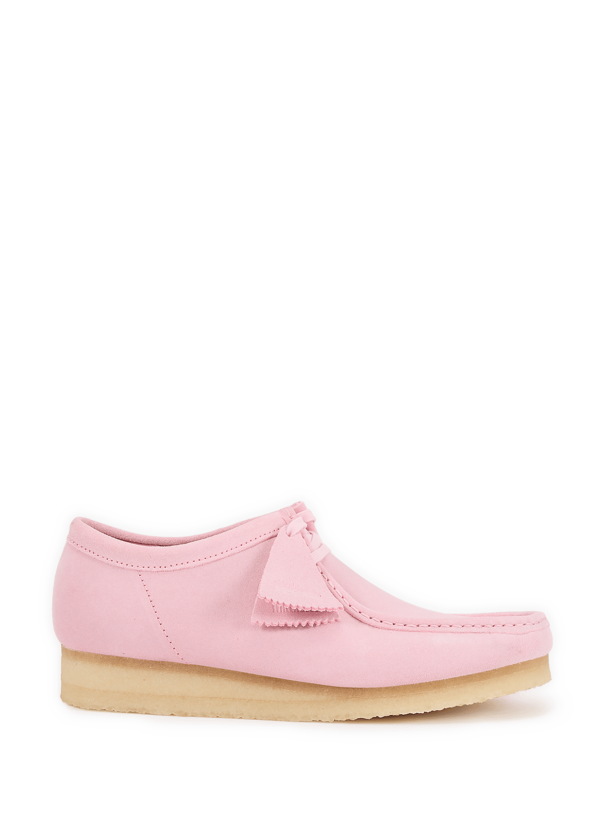 Suede leather derbies CLARKS Pink