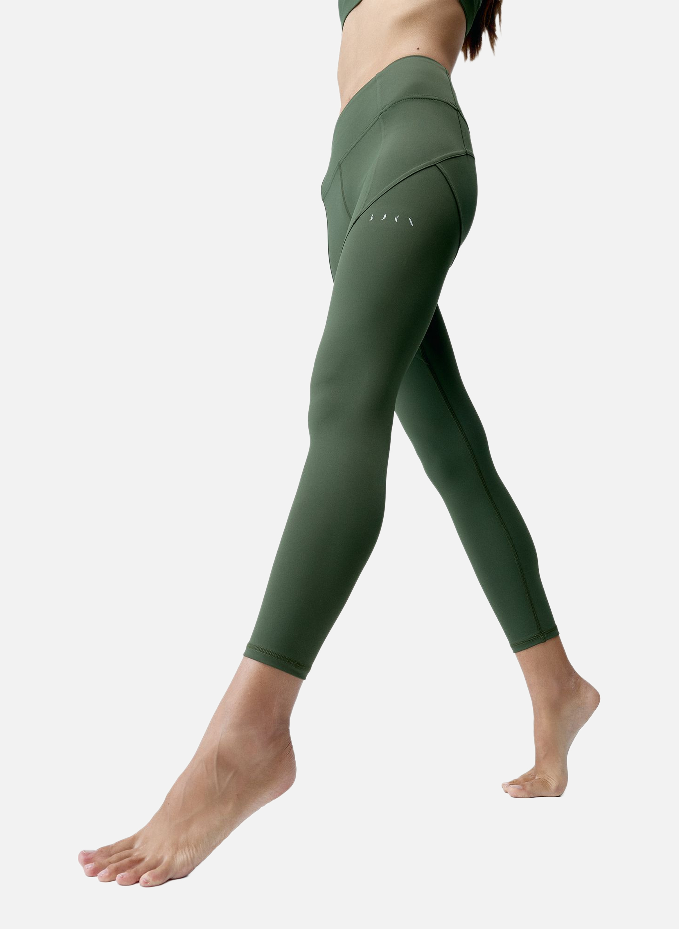 Legging de sport long performance indi BORN LIVING YOGA Kaki