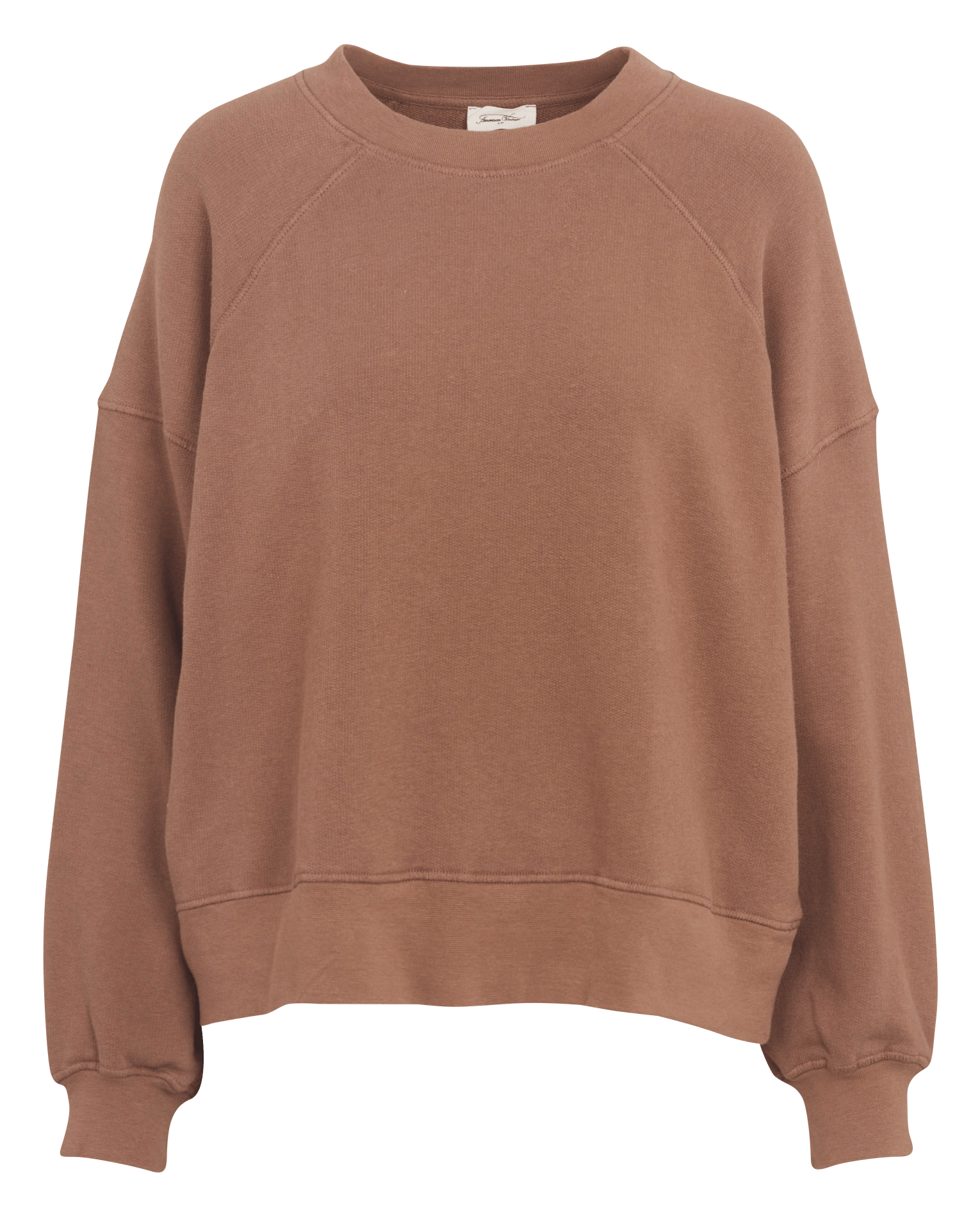 Sweat oversize col rond en coton mélangé atubay AMERICAN VINTAGE Marron