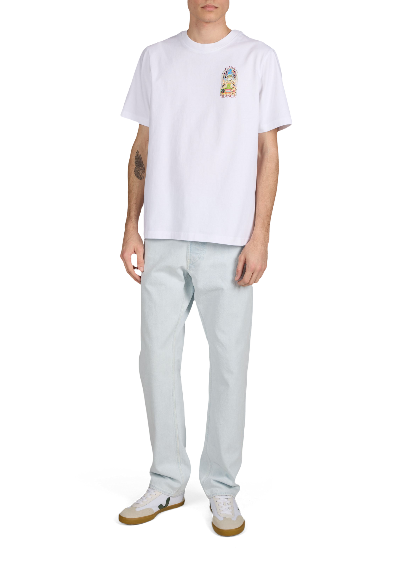 T-shirt imprimé en coton organique CASABLANCA PARIS Multicolore