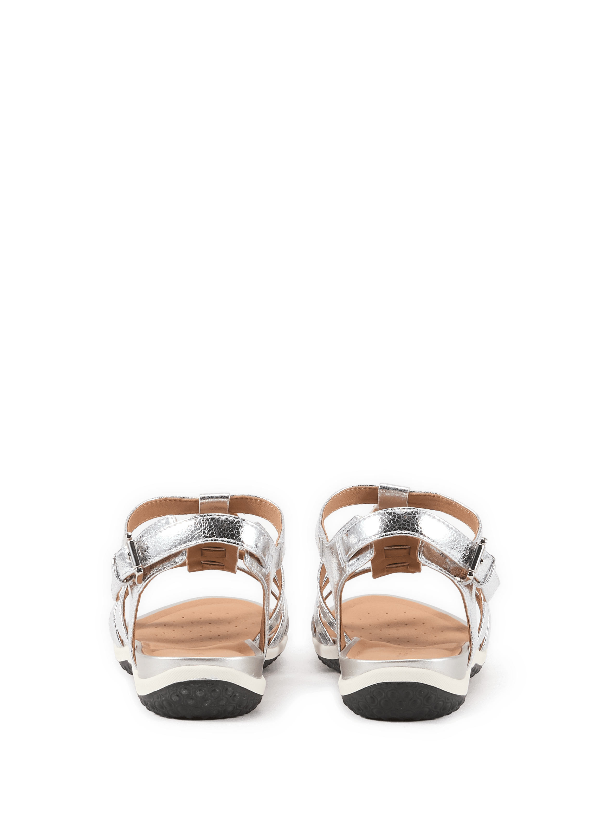 Sandales plates à multibrides GEOX Argent