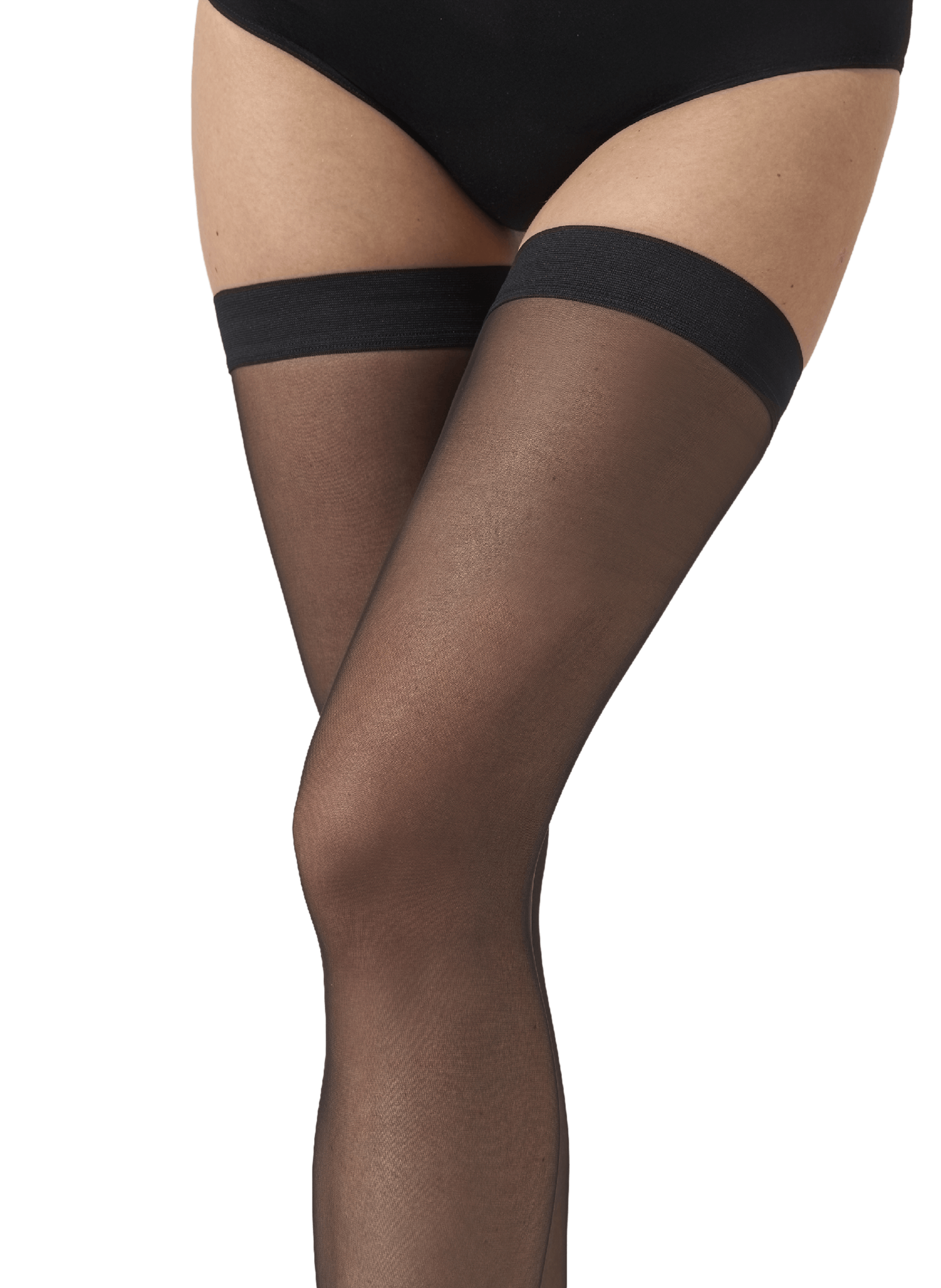 Mi-bas Individual 10 Stay-Up WOLFORD Noir