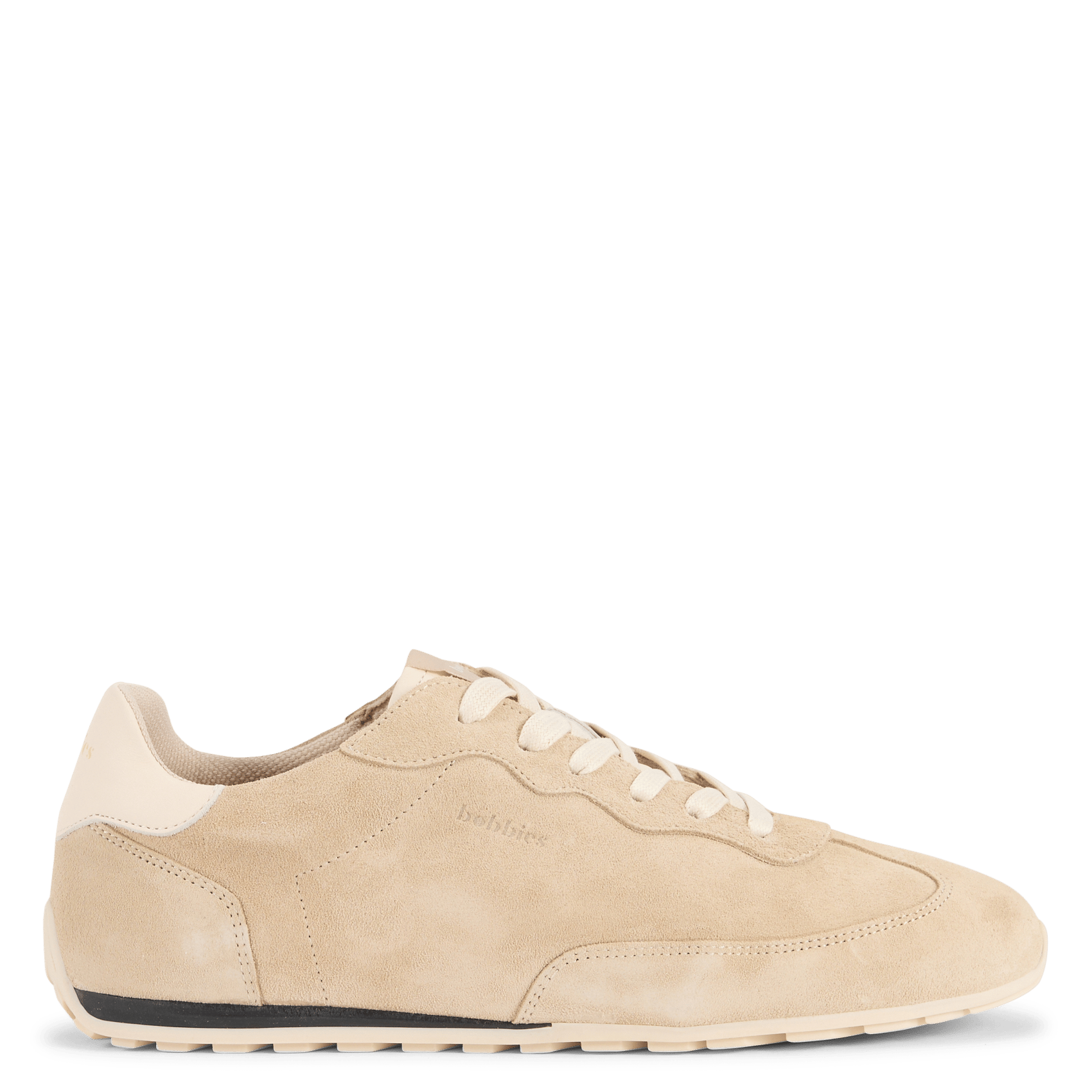 Baskets basses en cuir velours kimi BOBBIES Beige