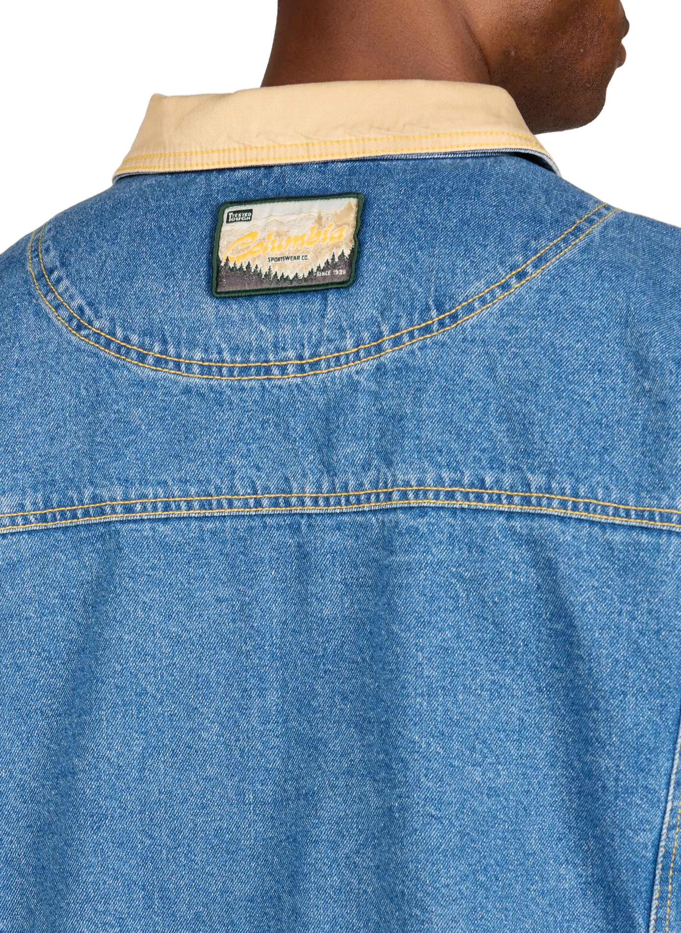 Veste denim Acker Rock à col contrastant COLUMBIA Bleu