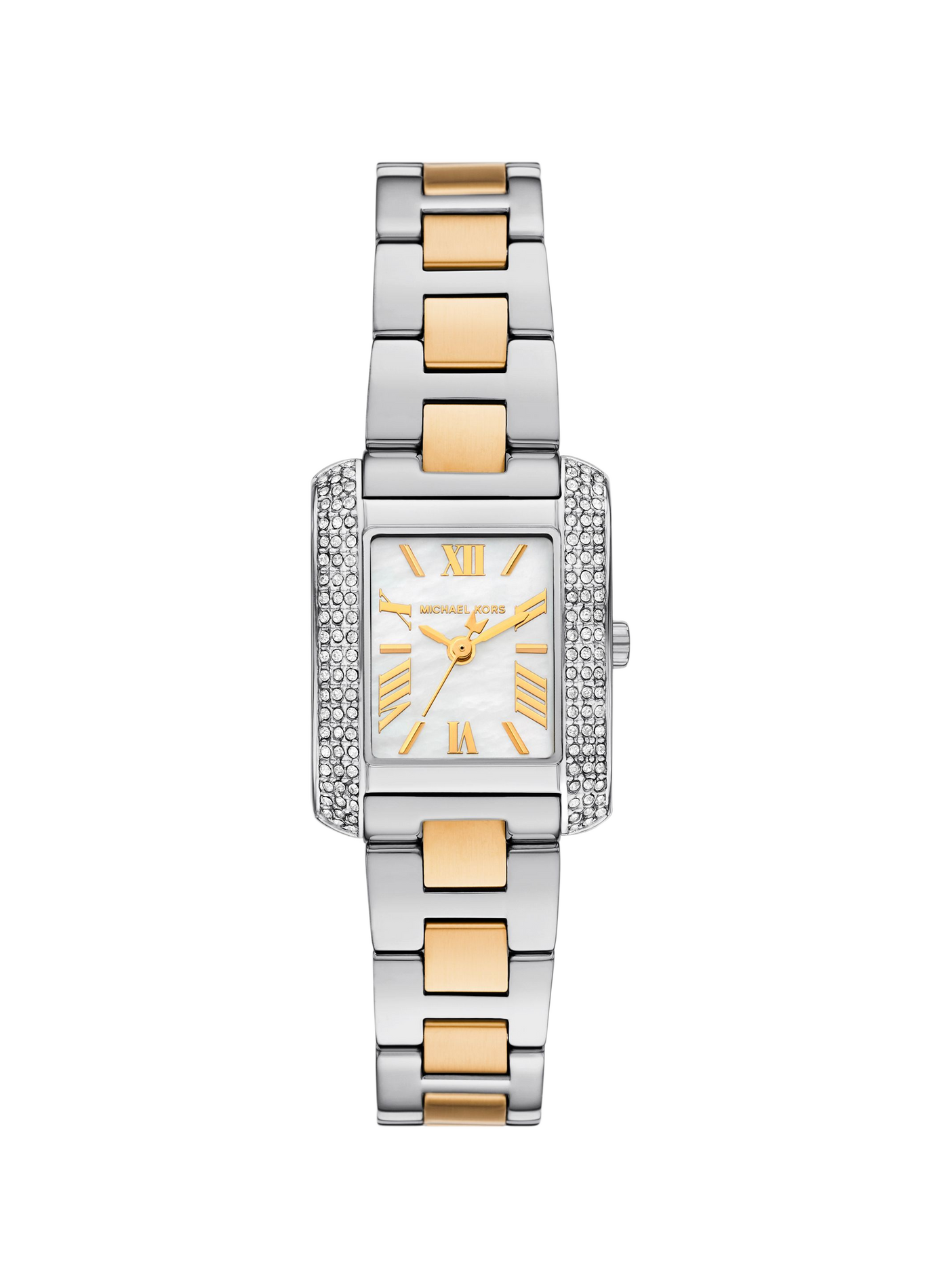 Montre quartz Petite Emery en acier inoxydable MICHAEL KORS MONTRES Blanc