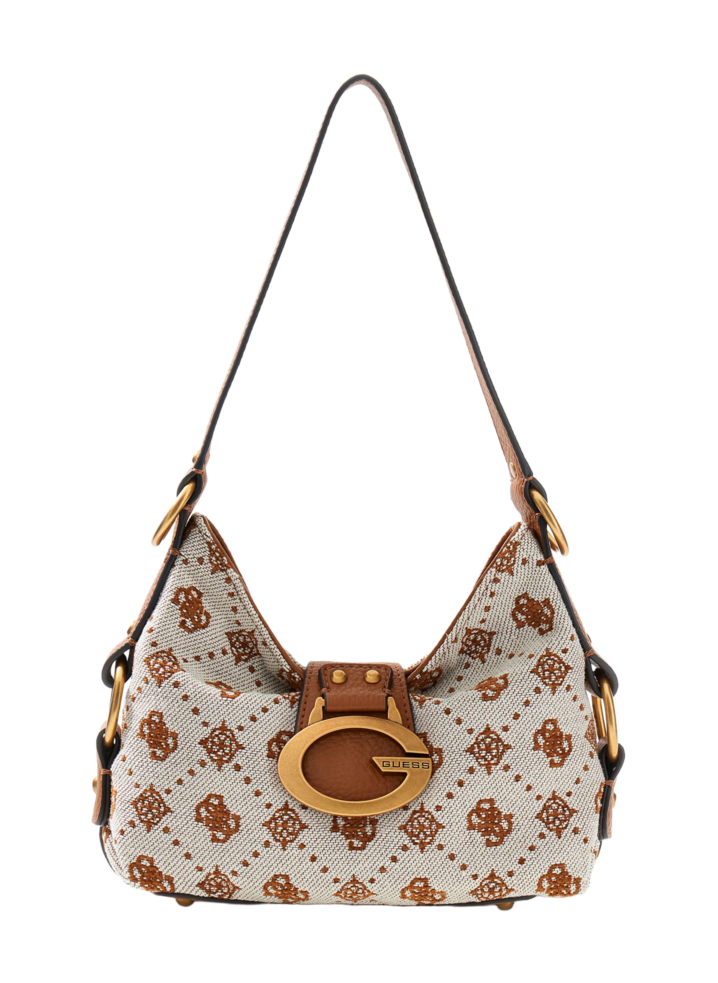 Camden logo pattern handbag GUESS Brown