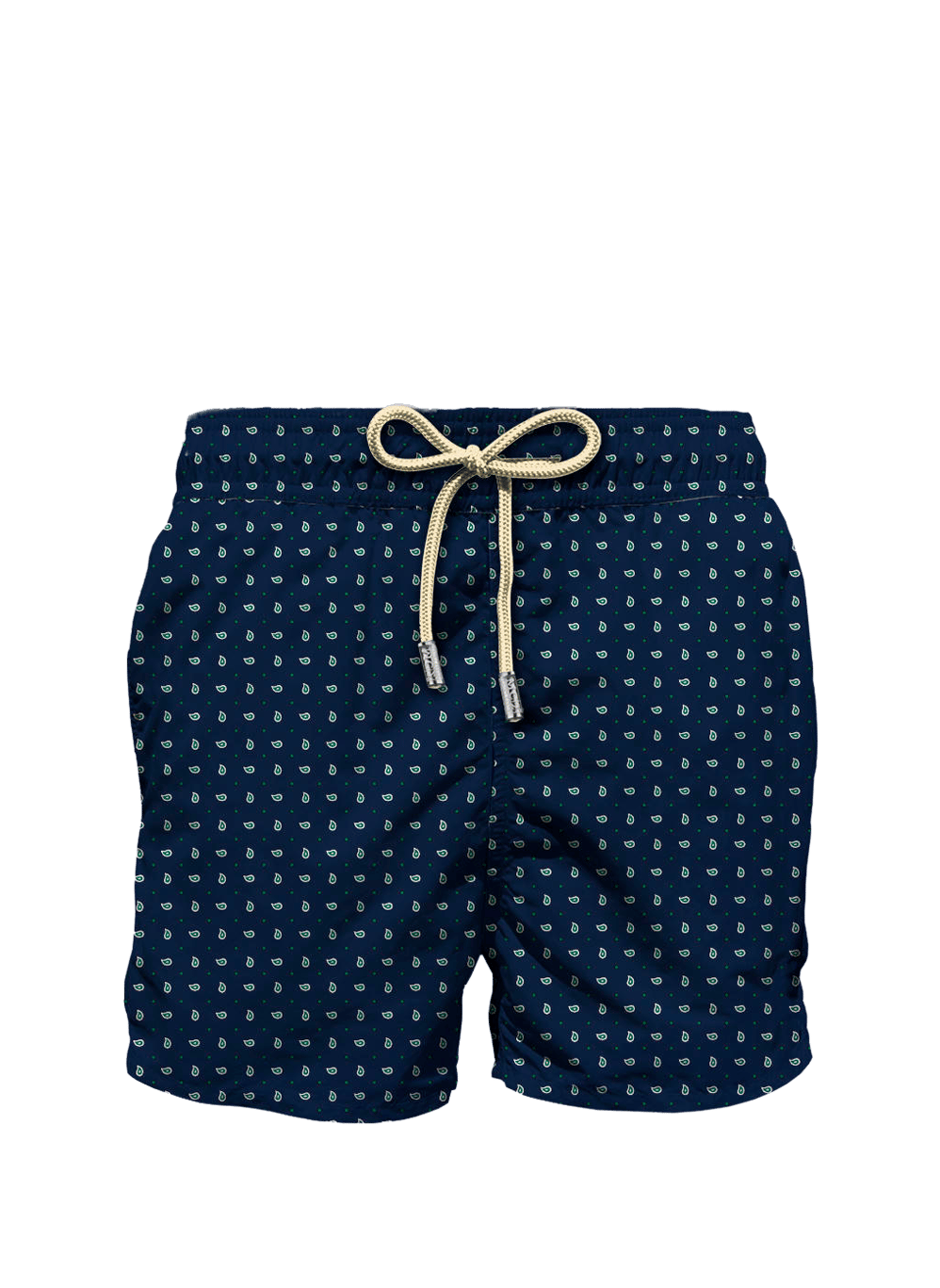 Stretch swim shorts with floral print MC2 SAINT BARTH Blue
