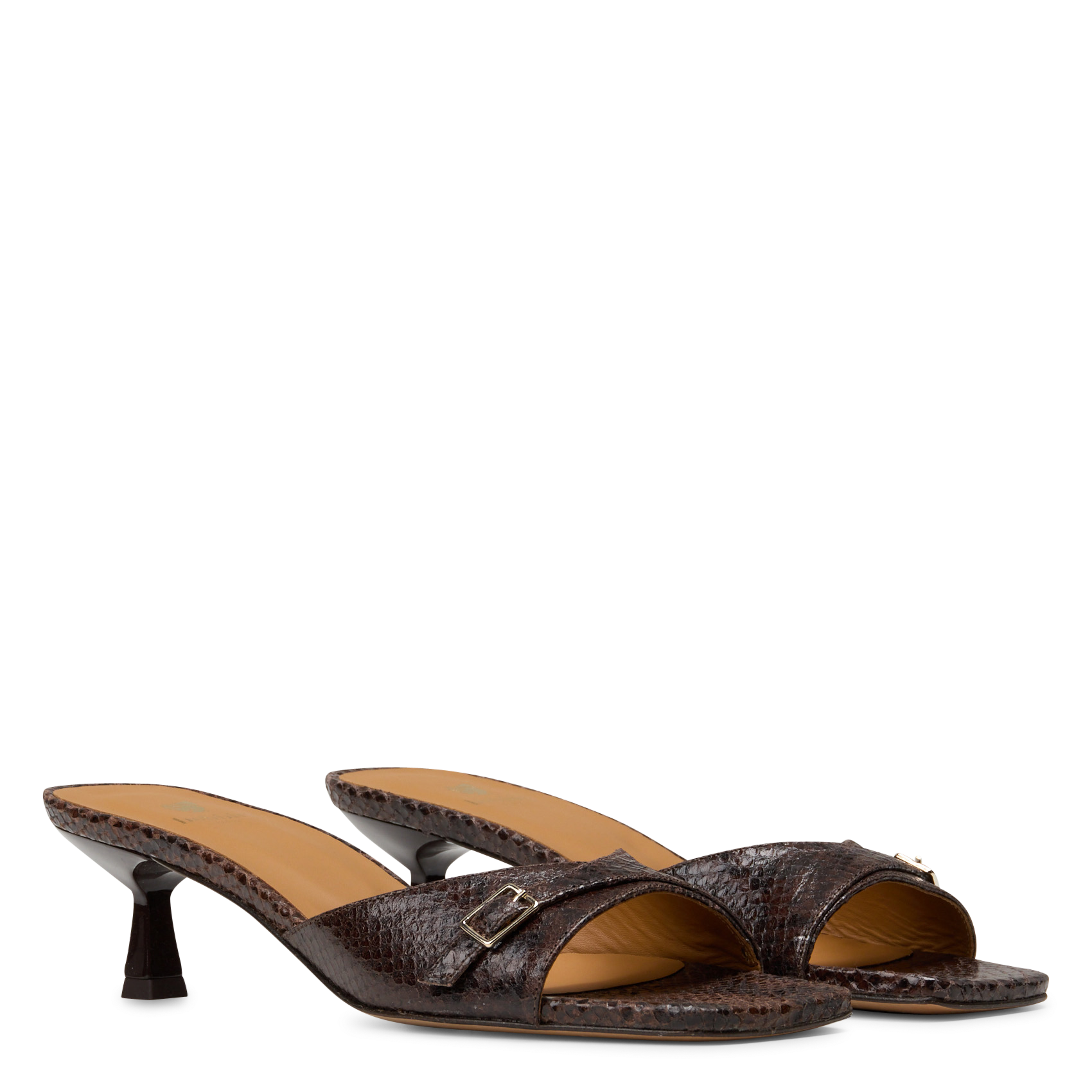 Mules en cuir june BOBBIES Marron