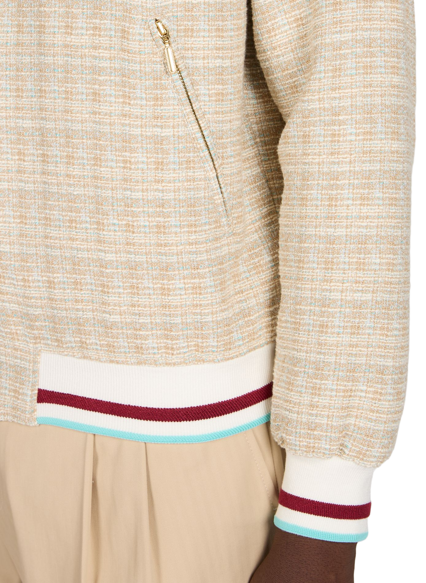 Tweed cotton blend jacket DROLE DE MONSIEUR Beige