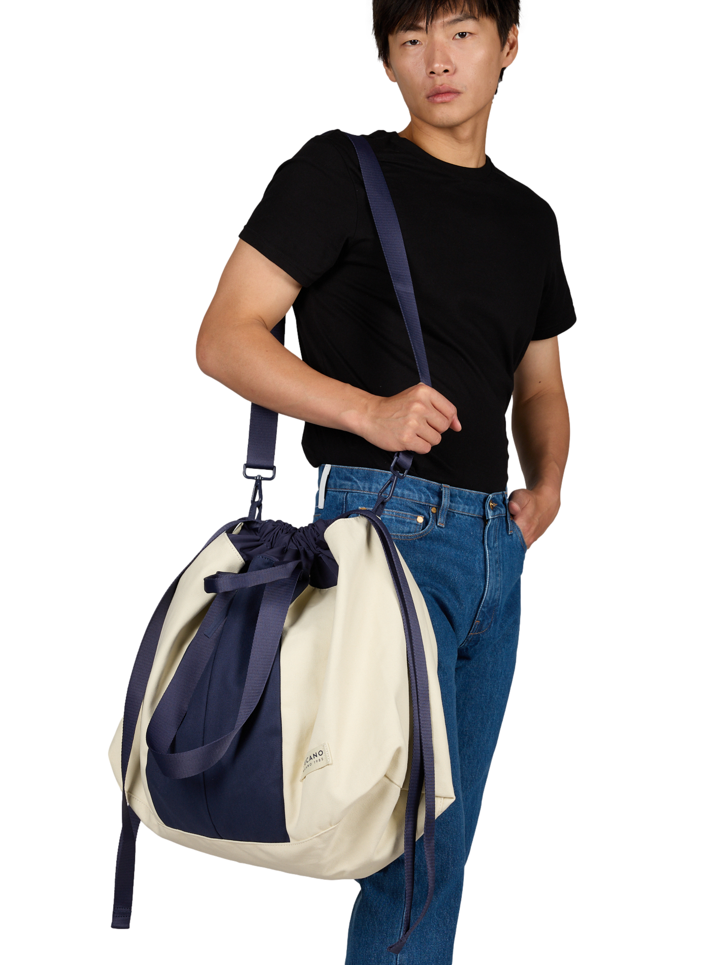 Bcash Beach weekend bag in blended cotton TUCANO Blue