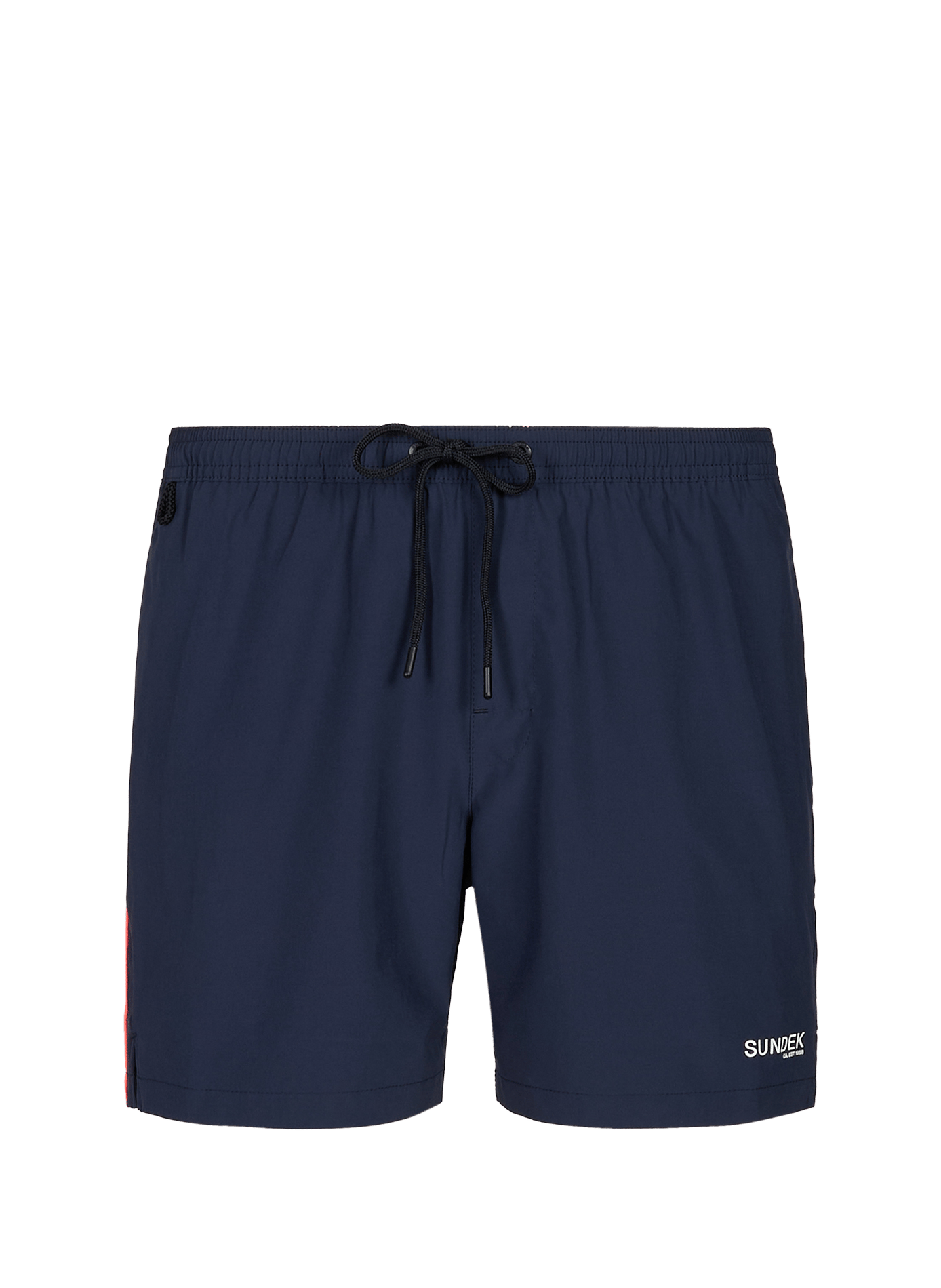 Solid swim shorts with contrasting stripes SUNDEK Blue