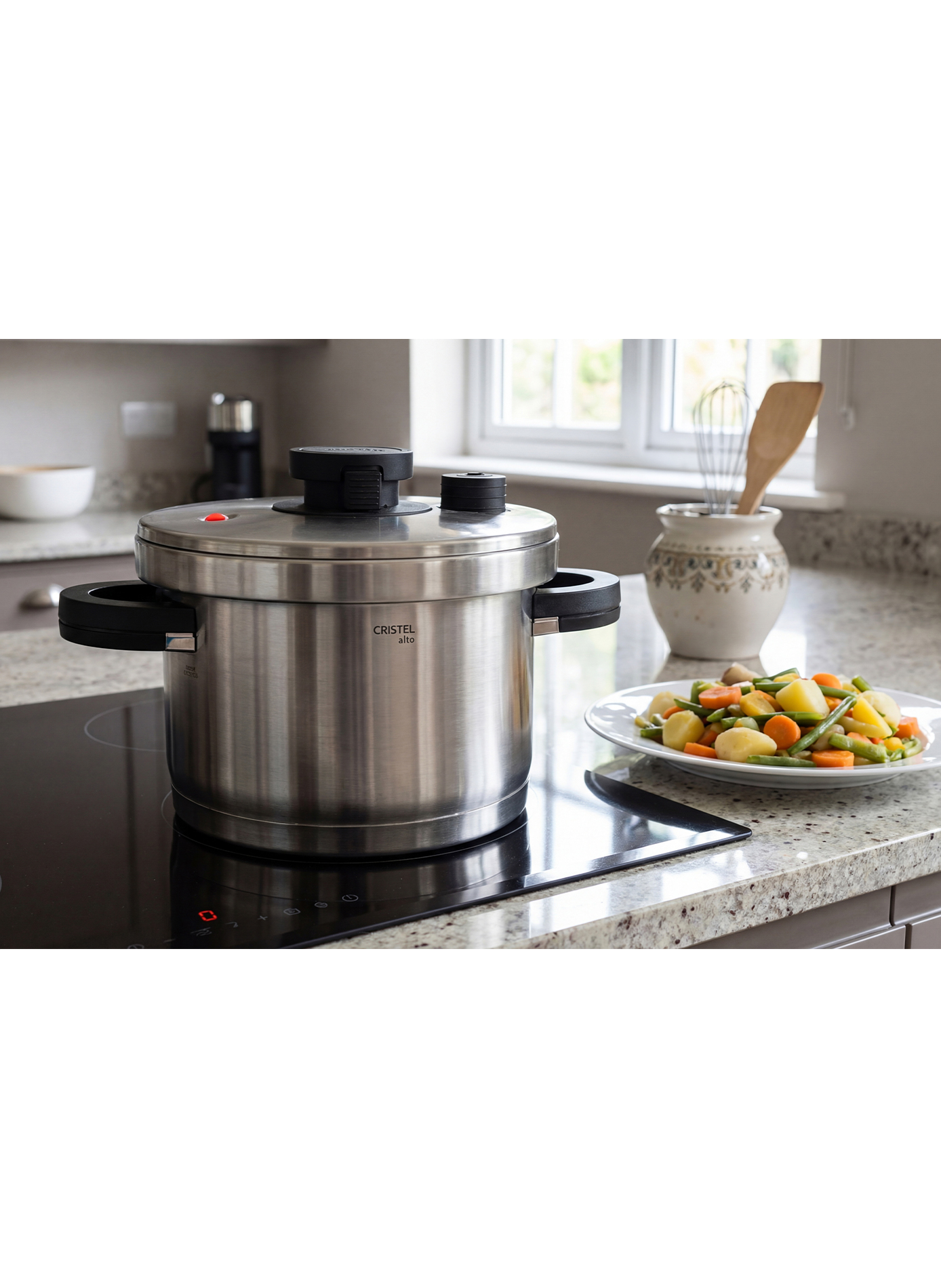 Autocuiseur Alto en inox CRISTEL Gris