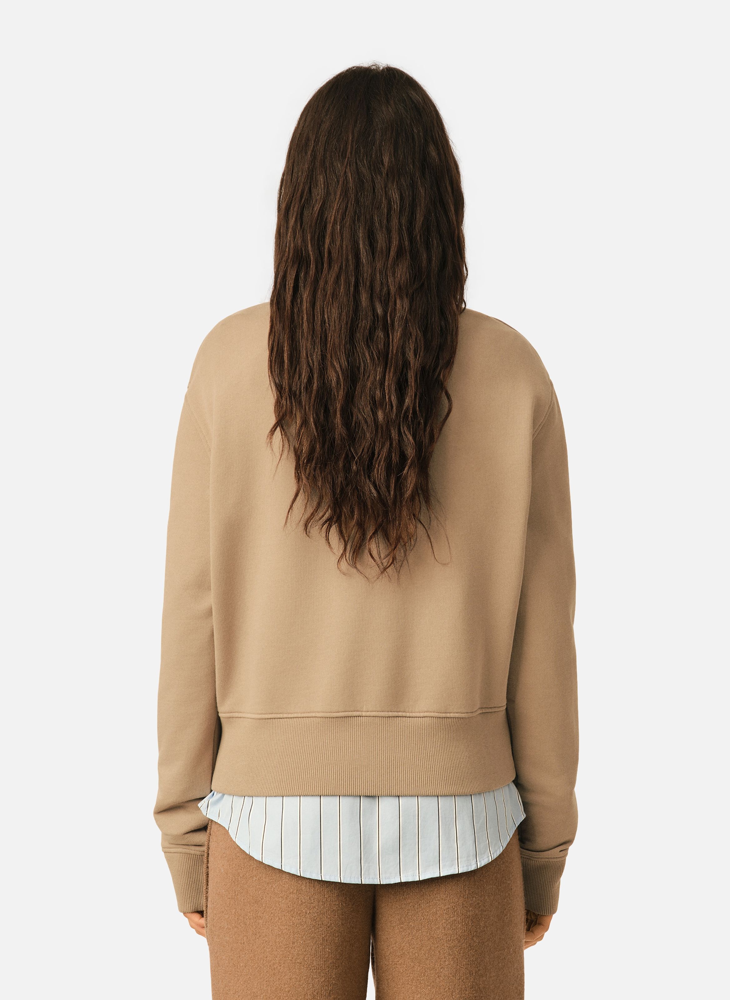 Sweatshirt en coton ami de coeur AMI PARIS Beige