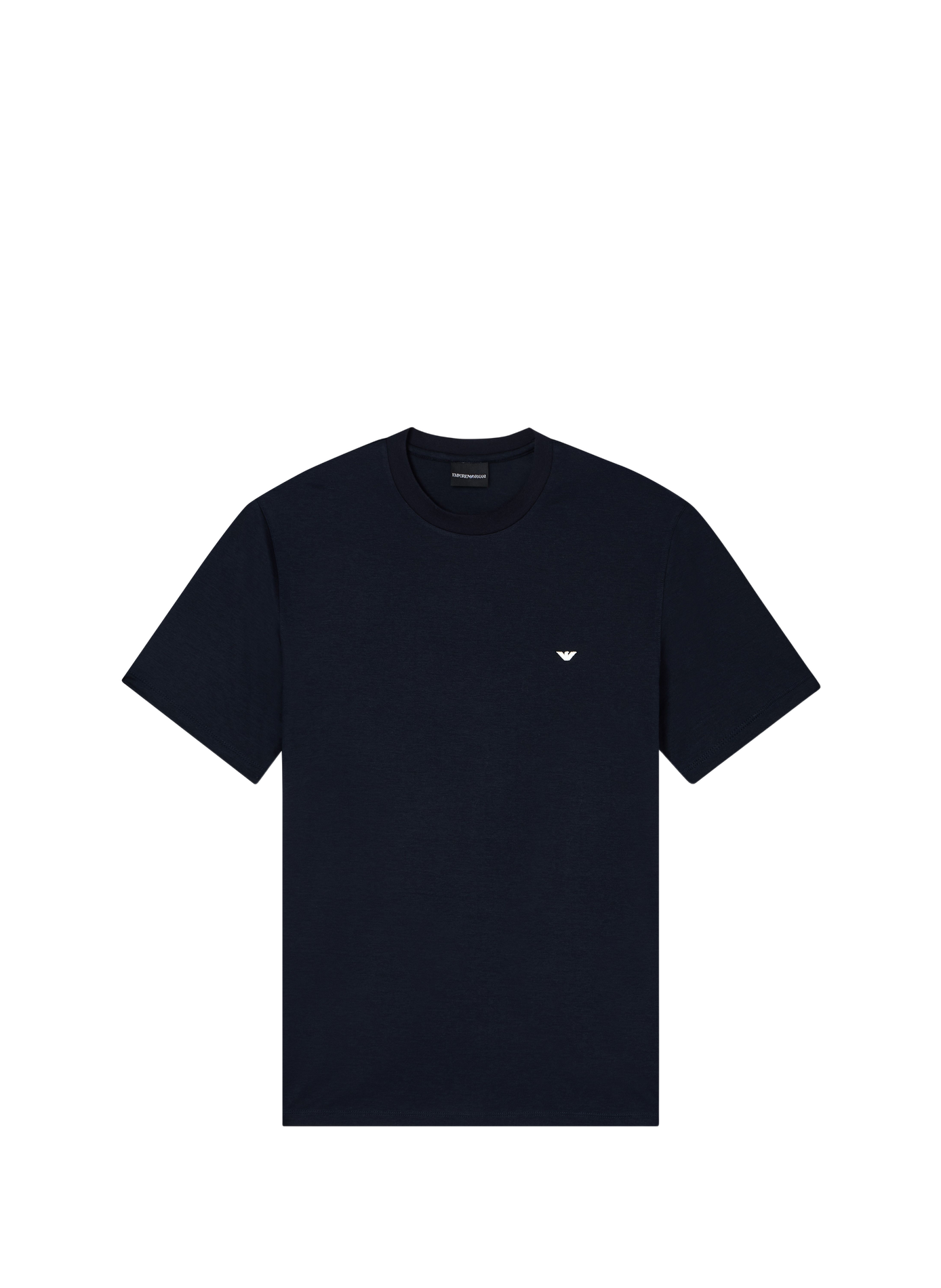 T-shirt col rond à logo EMPORIO ARMANI Bleu