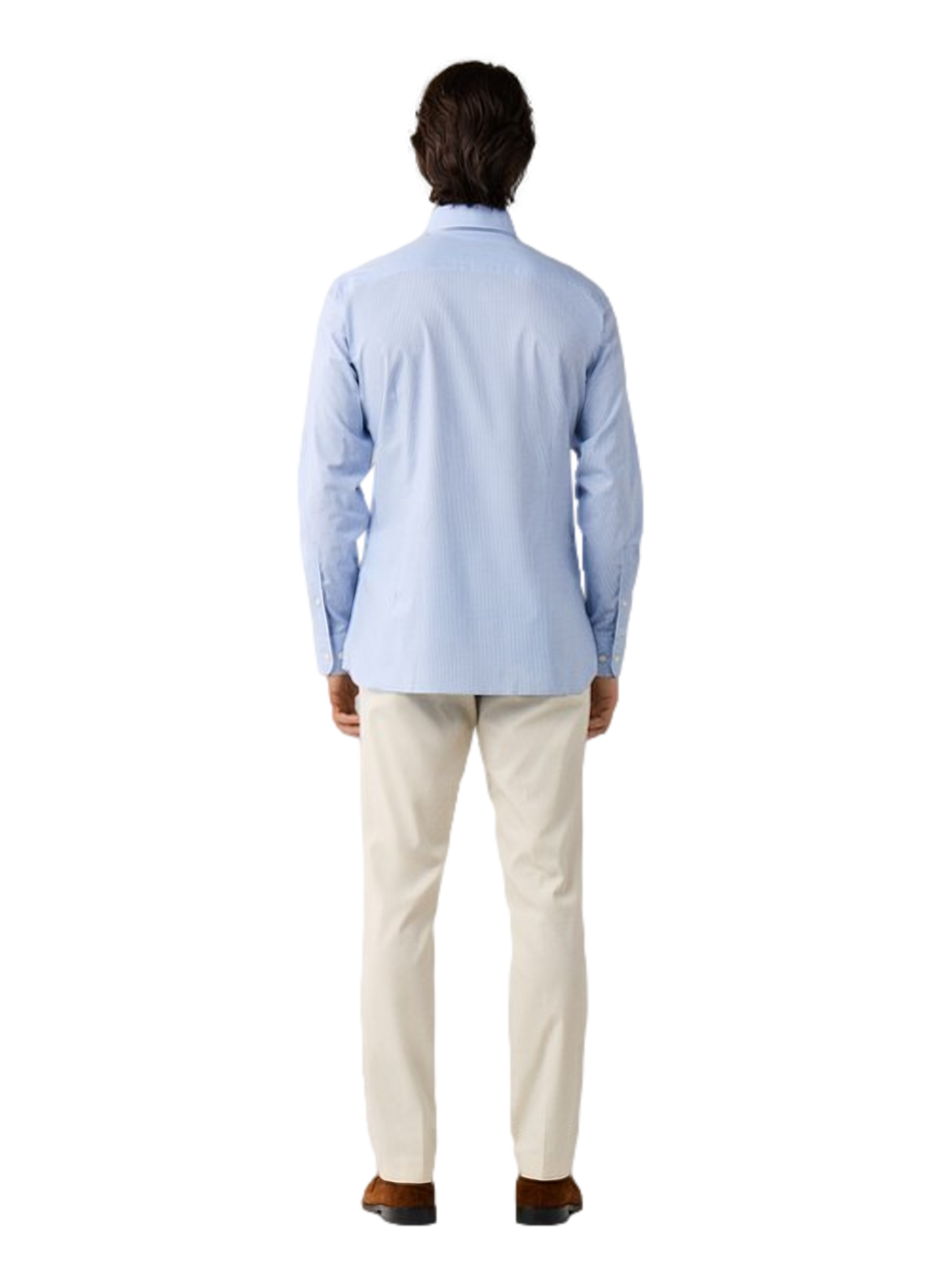 Slim checkered cotton shirt HACKETT Blue