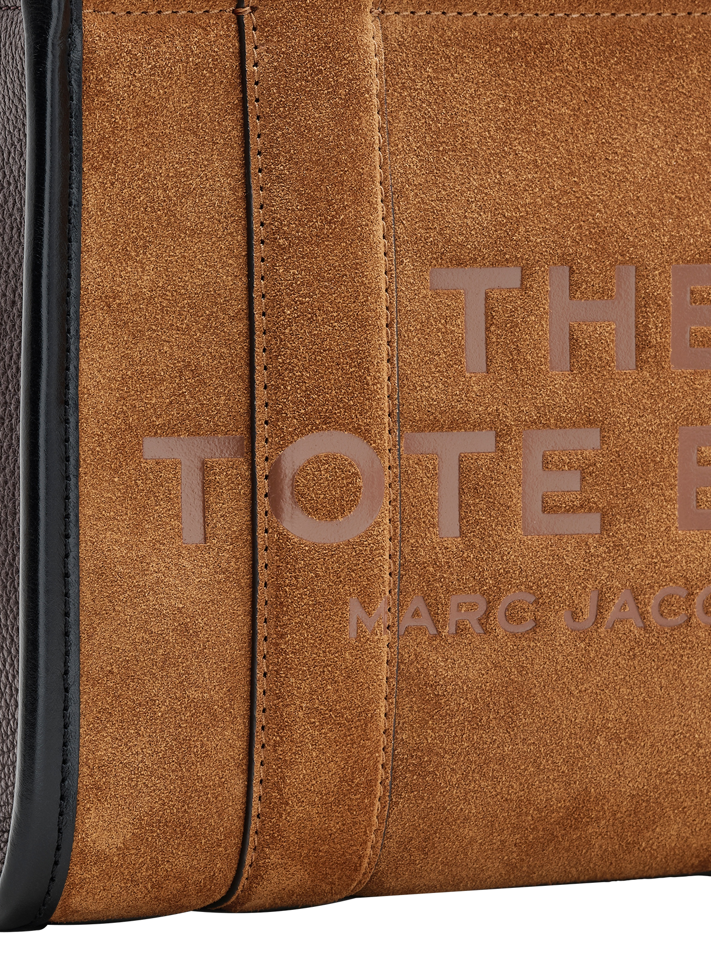 Sac cabas The Tote Bag en daim MARC JACOBS Marron