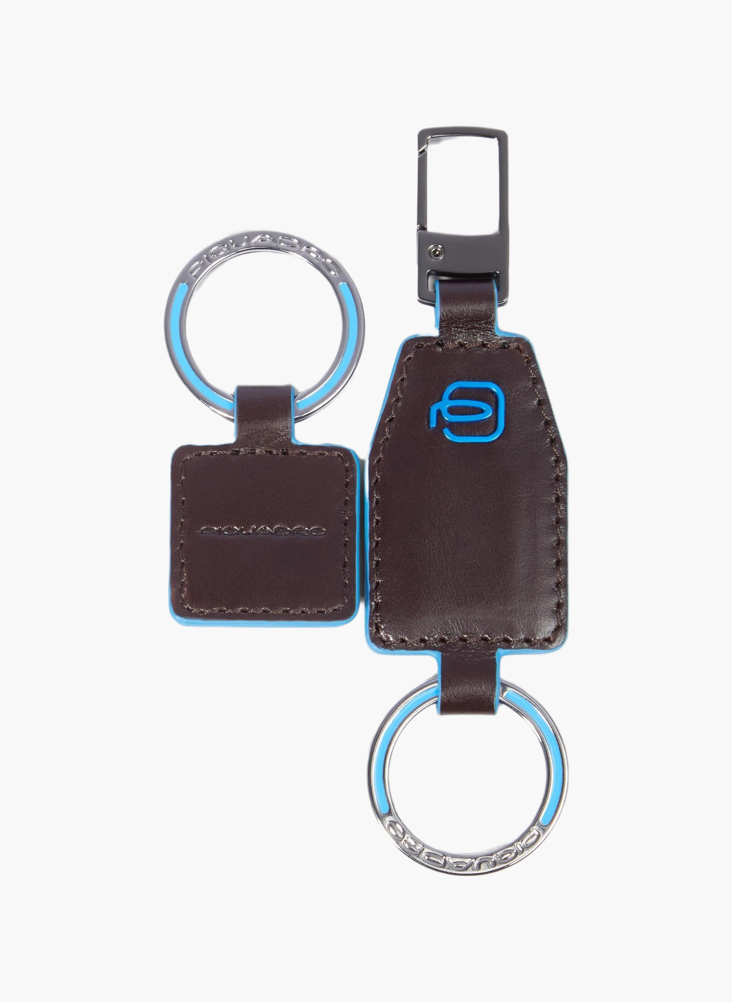 Porte-clés en cuir divisible PIQUADRO Marron