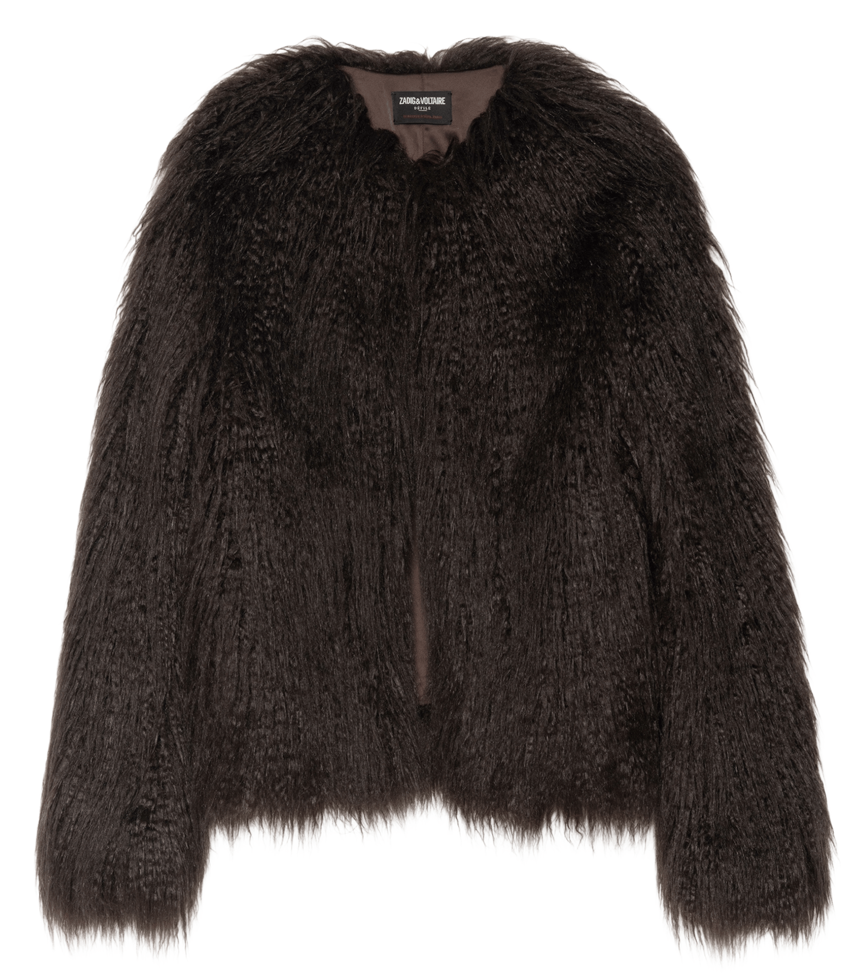 Manteau col rond freddie ZADIG&VOLTAIRE Marron
