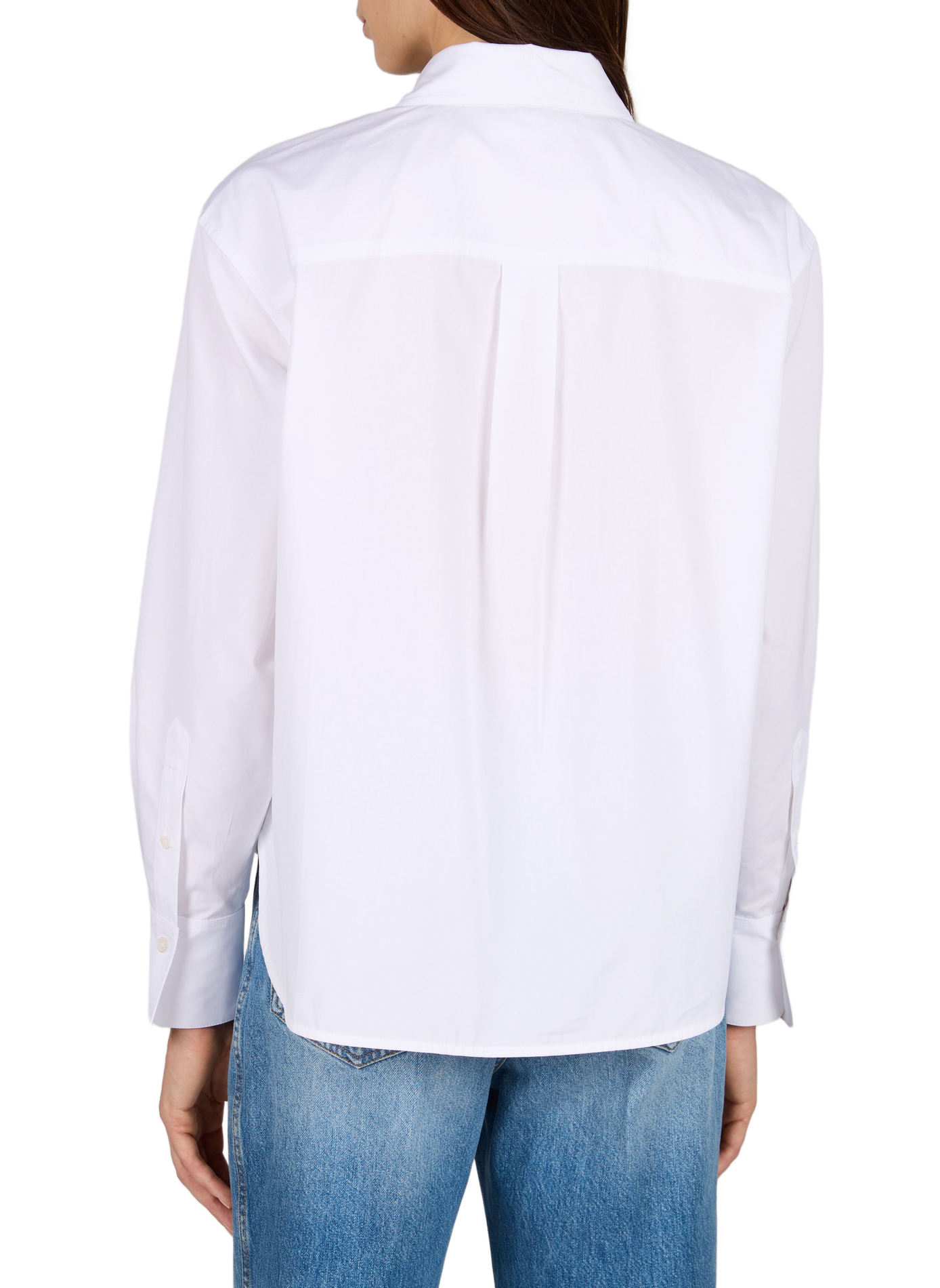 Straight classic collar cotton shirt VICTORIA BECKHAM White