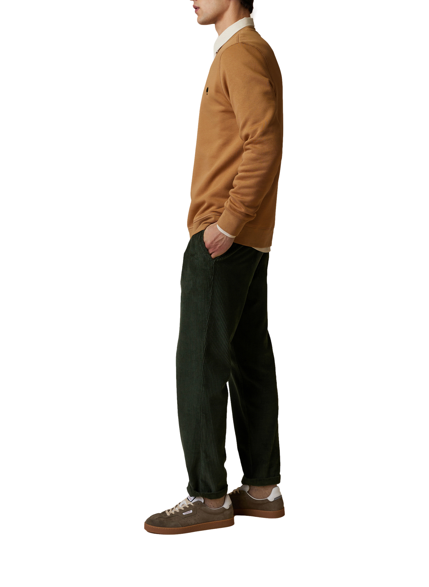 Rechte sweatshirt van gemengd katoen FAGUO Bruin