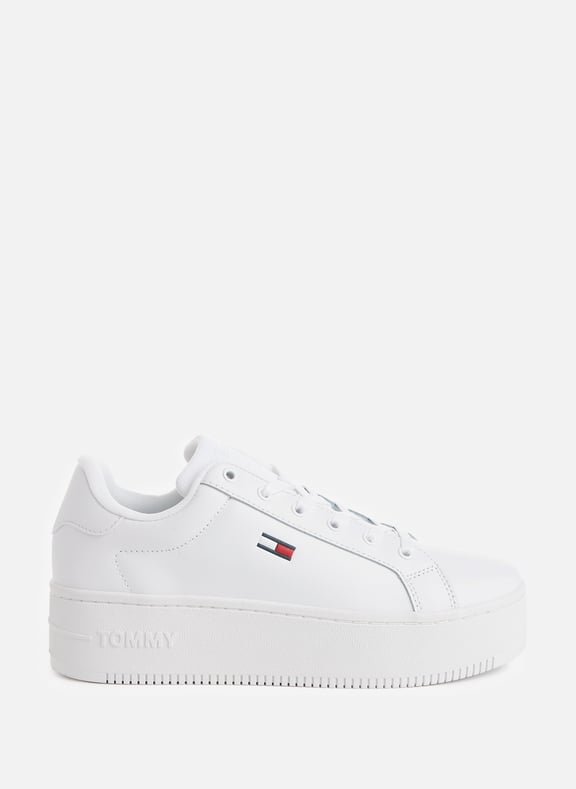 LEATHER PLATFORM SNEAKERS TOMMY HILFIGER for WOMEN Printemps