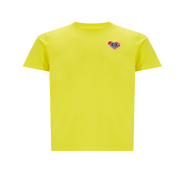 Moncler Cotton T-shirt In Yellow