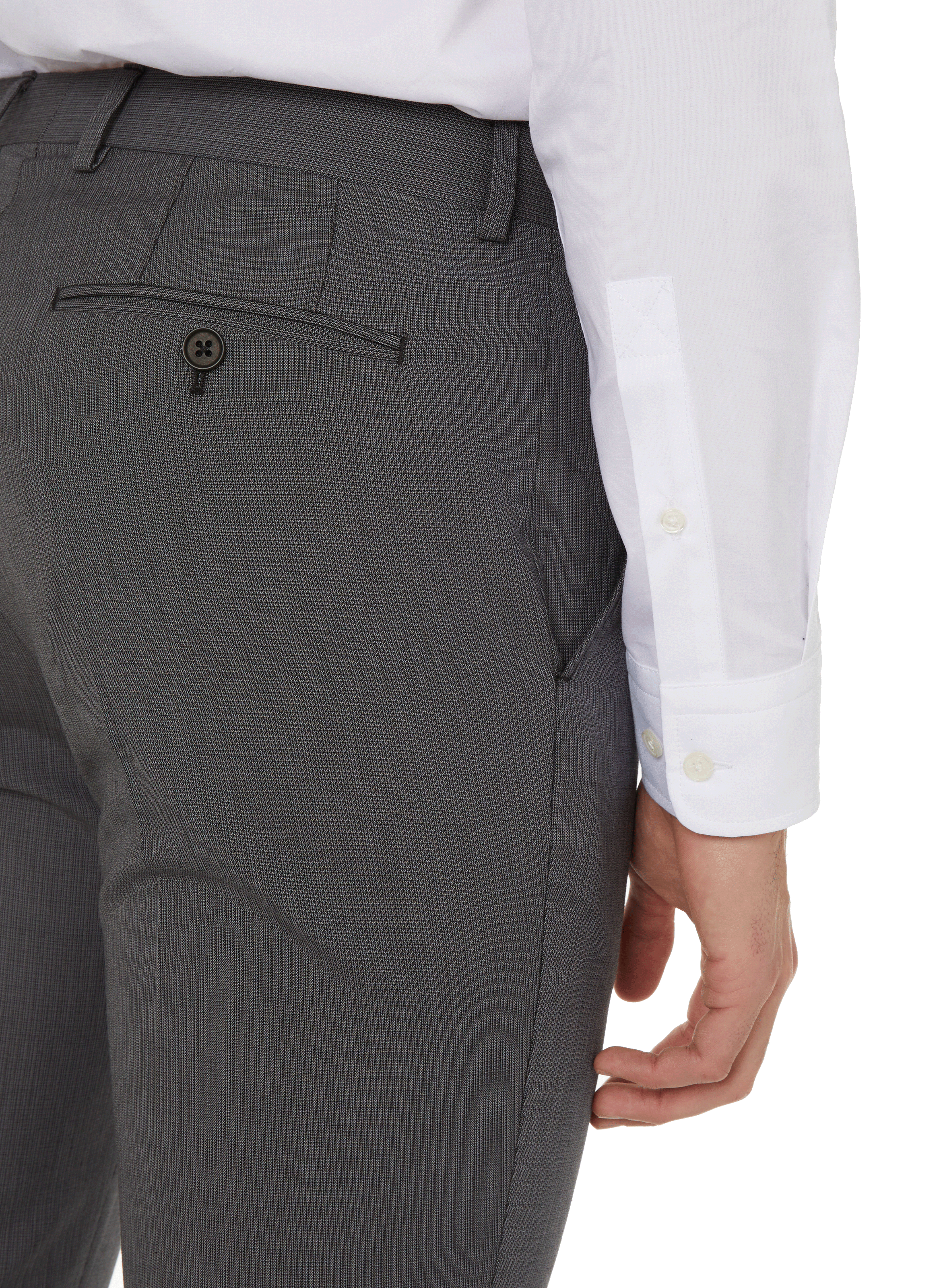 Wool-blend suit trousers  SAISON 1865 Grey