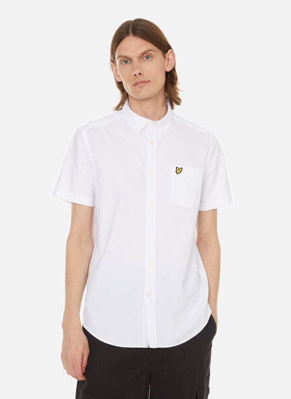LYLE & SCOTT Short-sleeved cotton shirt White