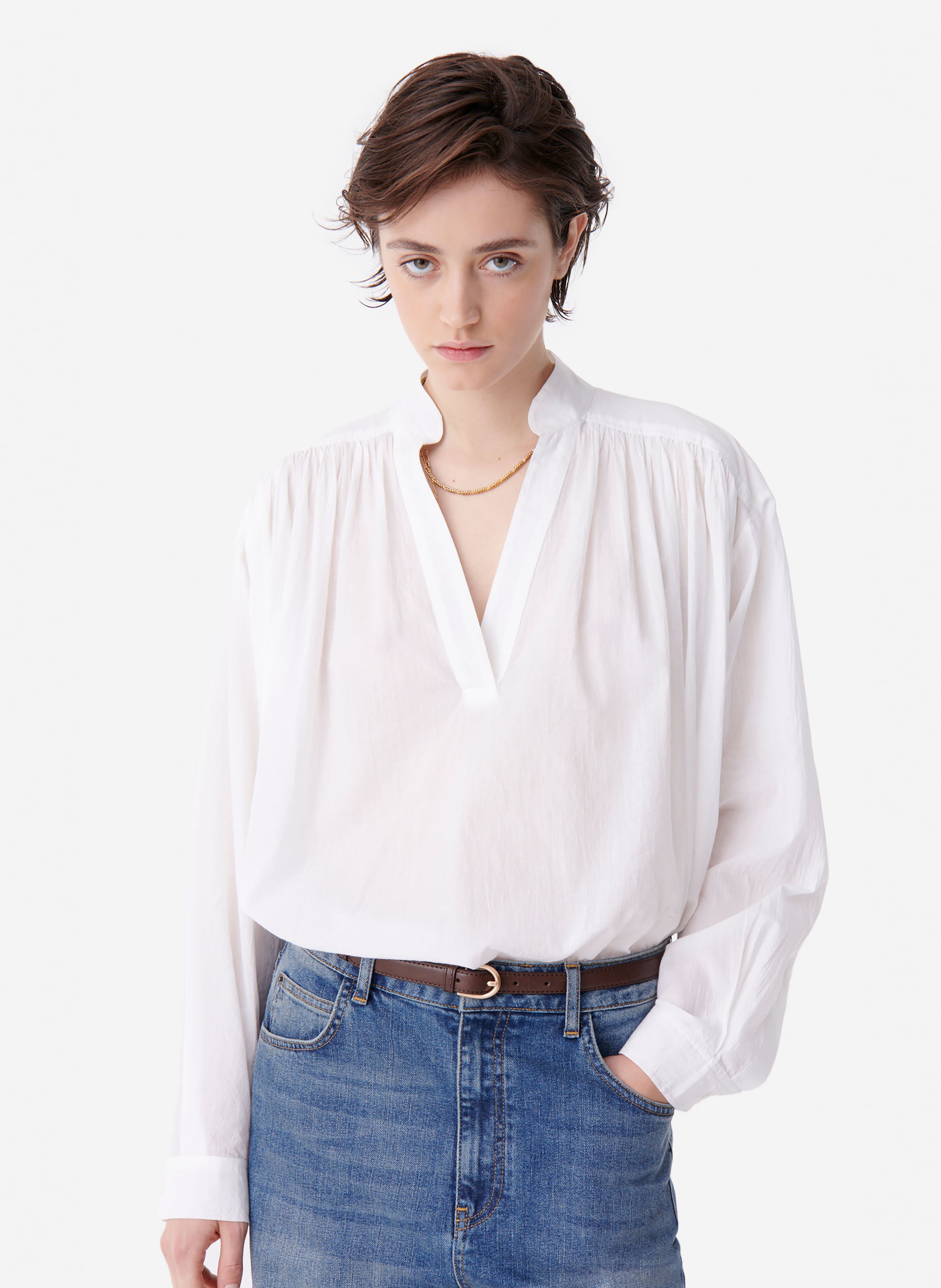 Blouse calvin VANESSA BRUNO Blanc