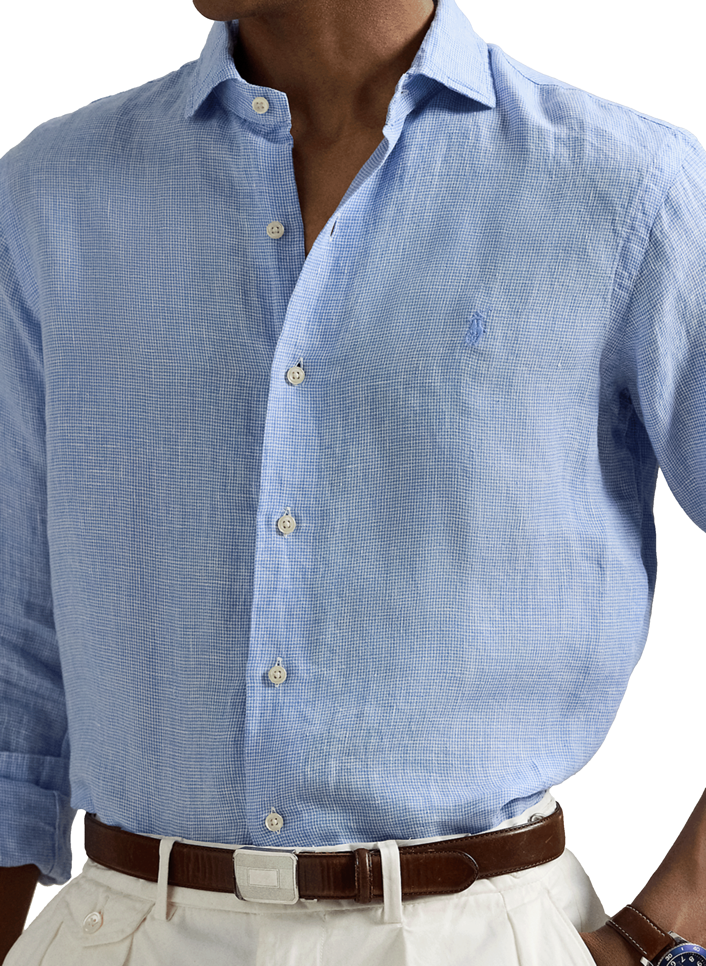 Linen shirt POLO RALPH LAUREN Blue