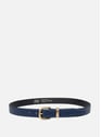 Belt - Ceinture Cuir Lisse Femme | Blue by LANCASTER LANCASTER Belt - Ceinture Cuir Lisse Femme | Blue