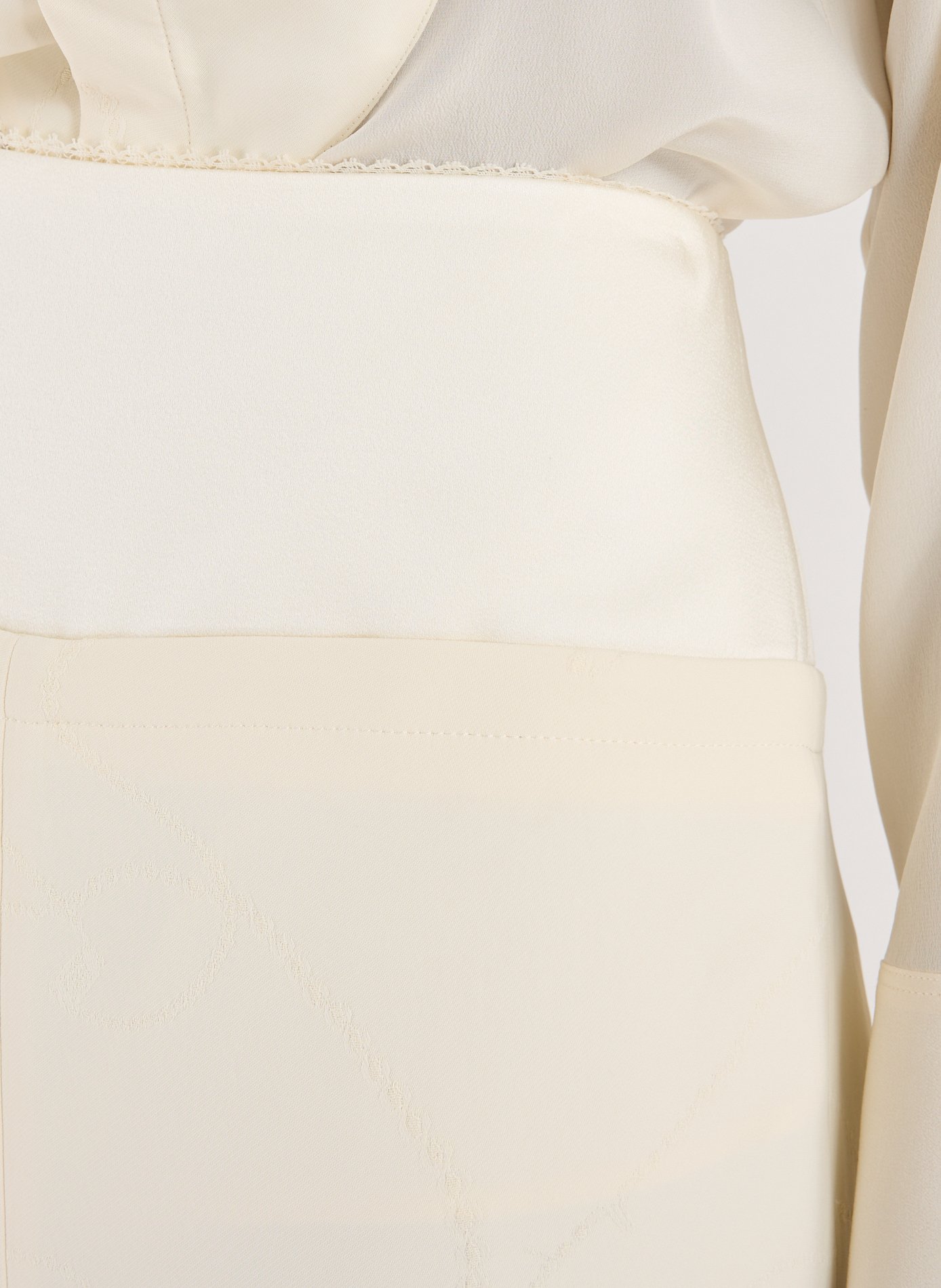 Straight skirt VICTORIA BECKHAM Beige