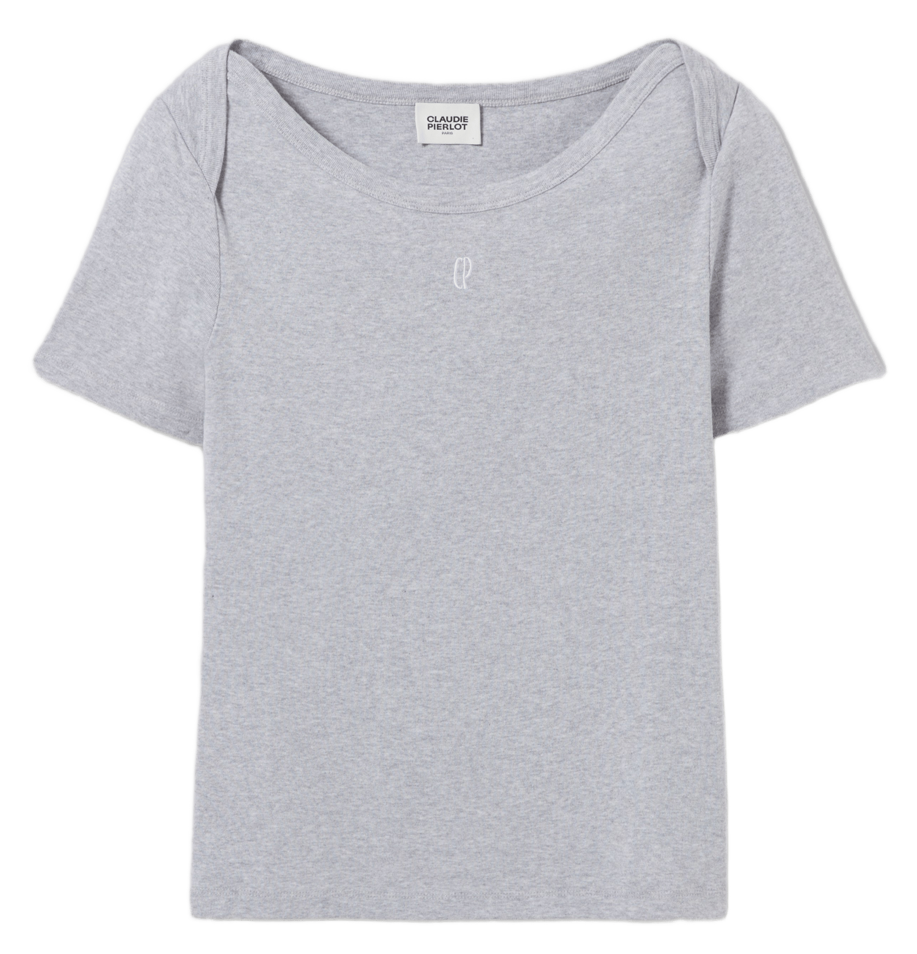 Tee-shirt moulant col bateau tamea CLAUDIE PIERLOT Gris