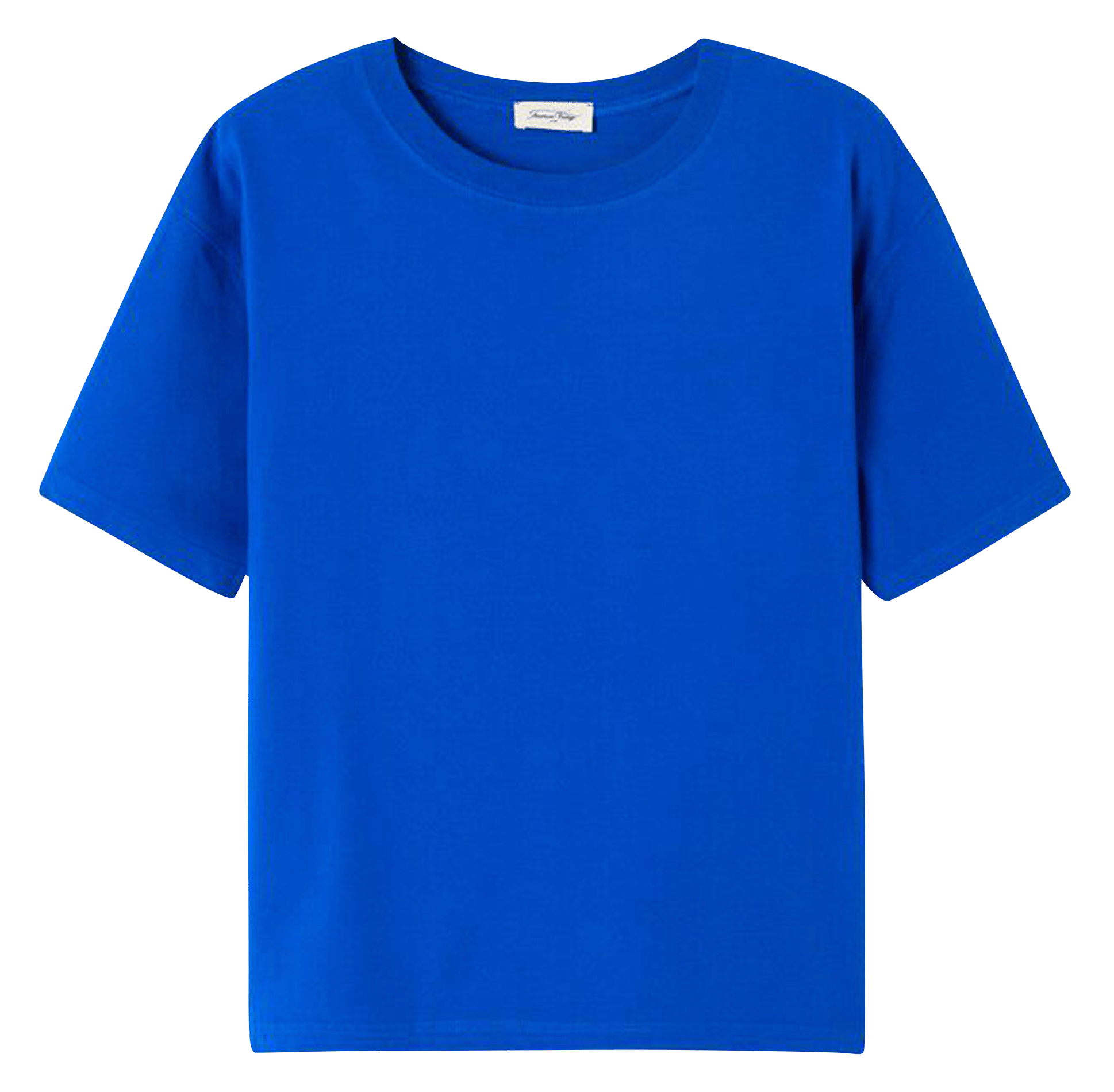 Tee-shirt ample col rond en coton fizvalley AMERICAN VINTAGE Bleu