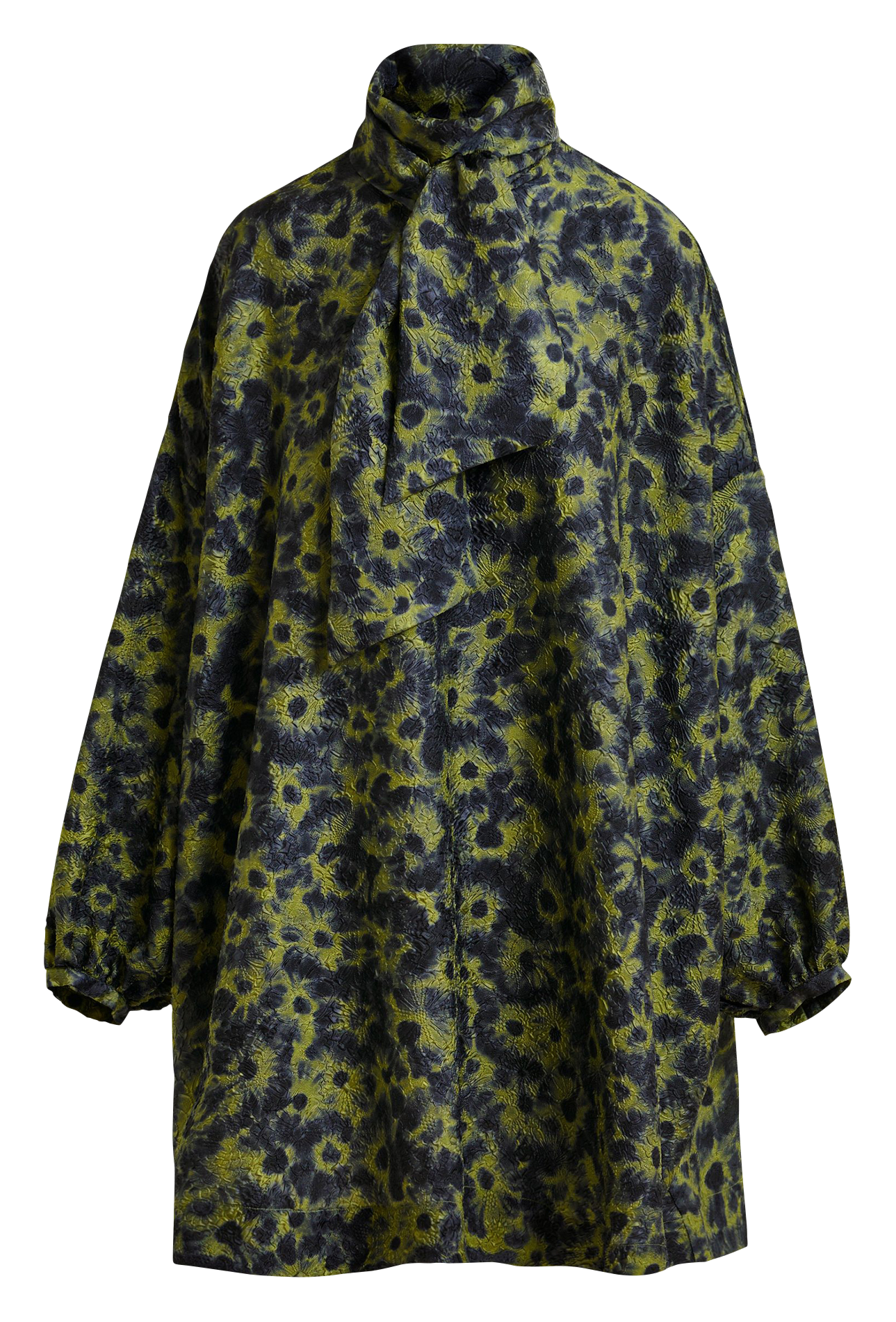 Robe ample courte à col lavallière ioanna ESSENTIEL ANTWERP Bleu