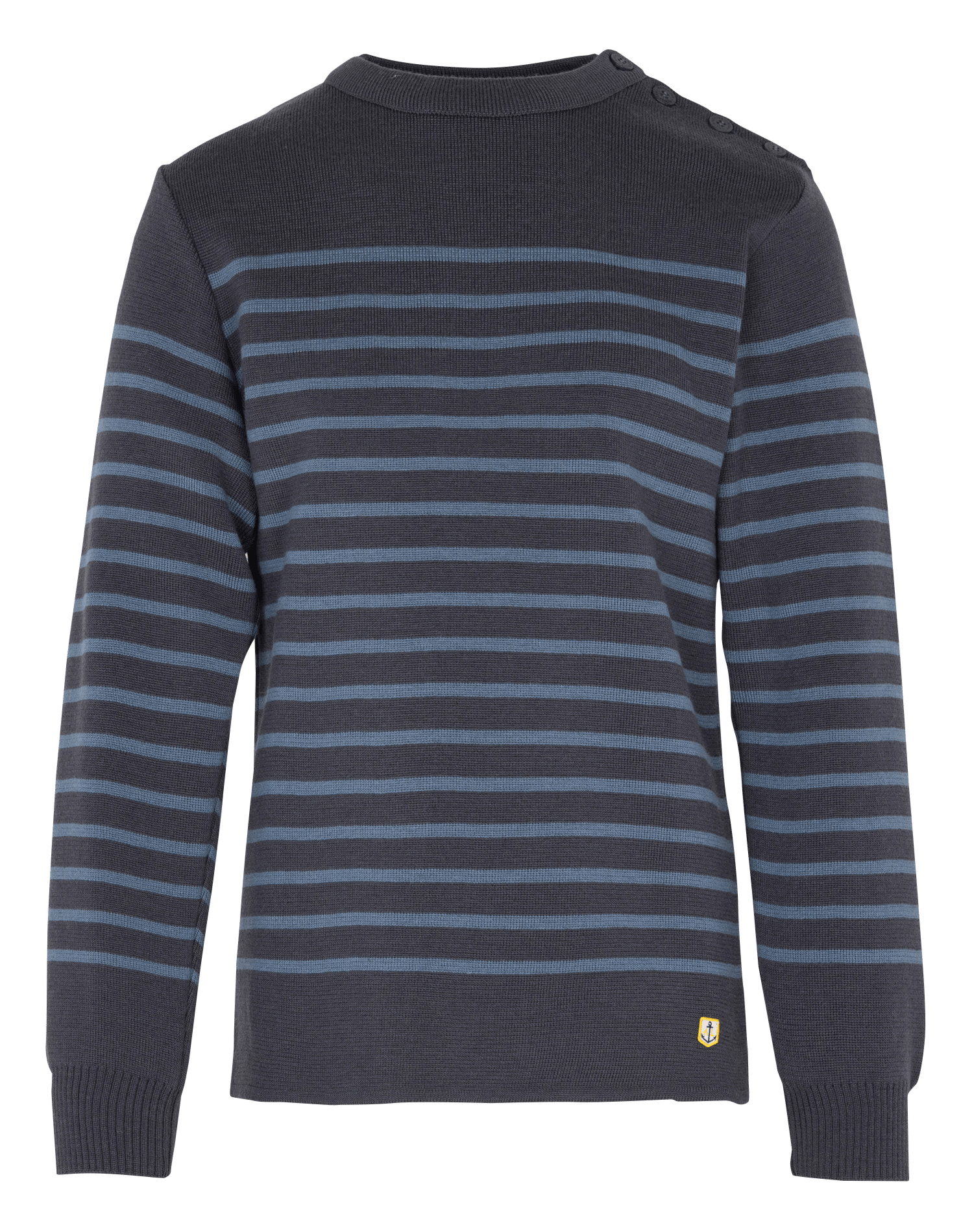 Pull col rond regular-fit en laine ARMOR-LUX Bleu