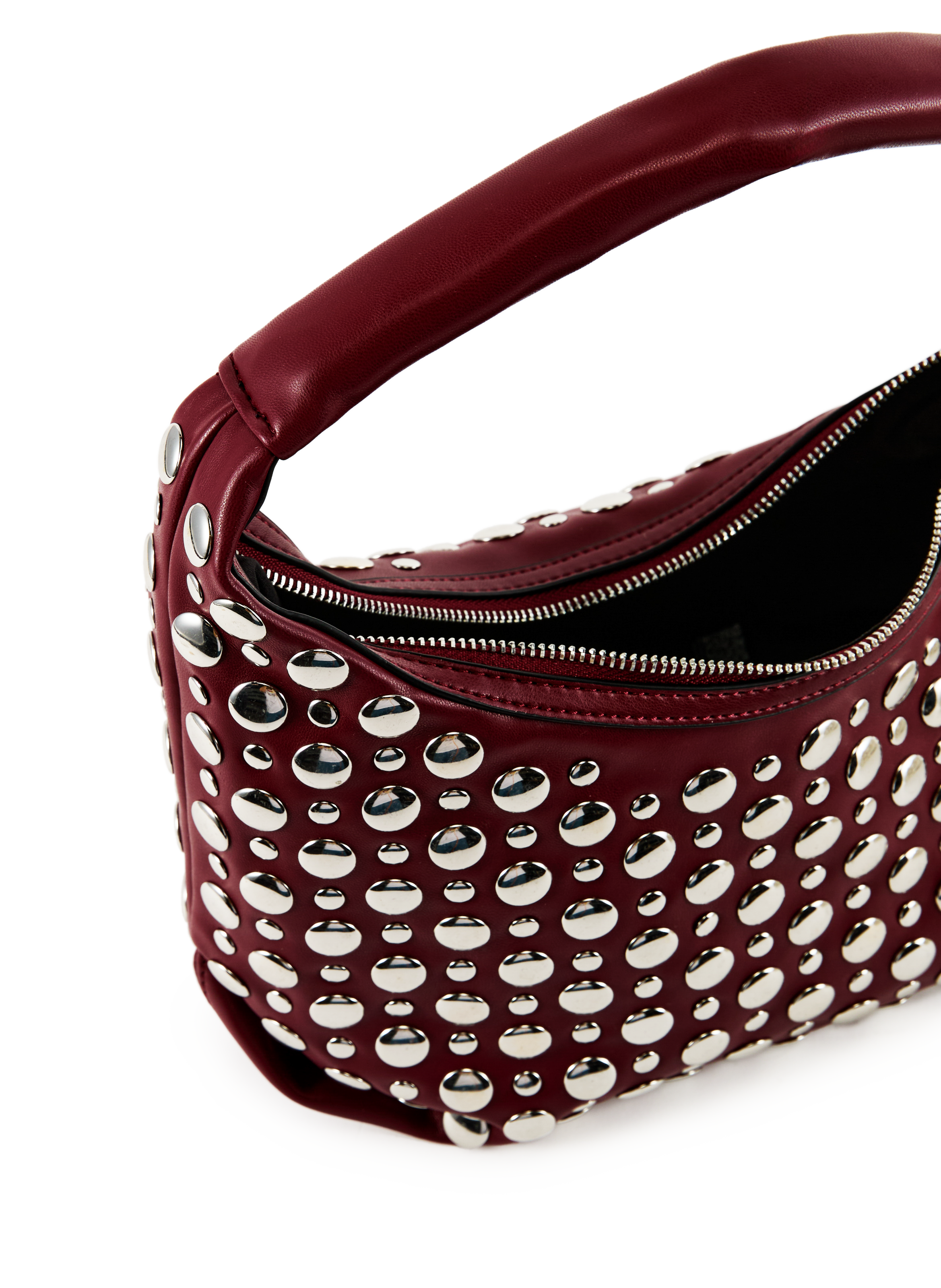 Zippered shoulder bag TOPSHOP Red