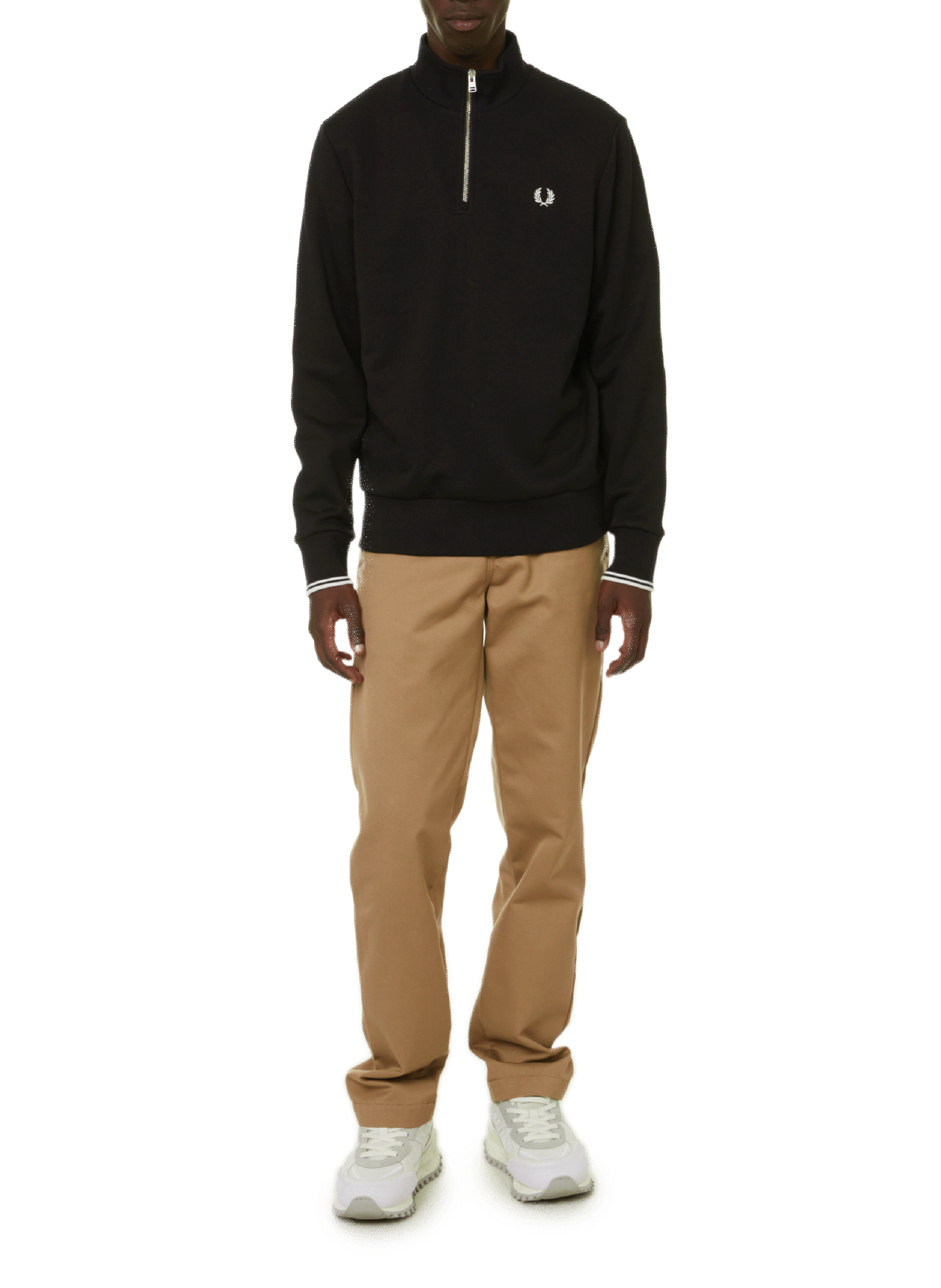 Cotton sweatshirt FRED PERRY Black