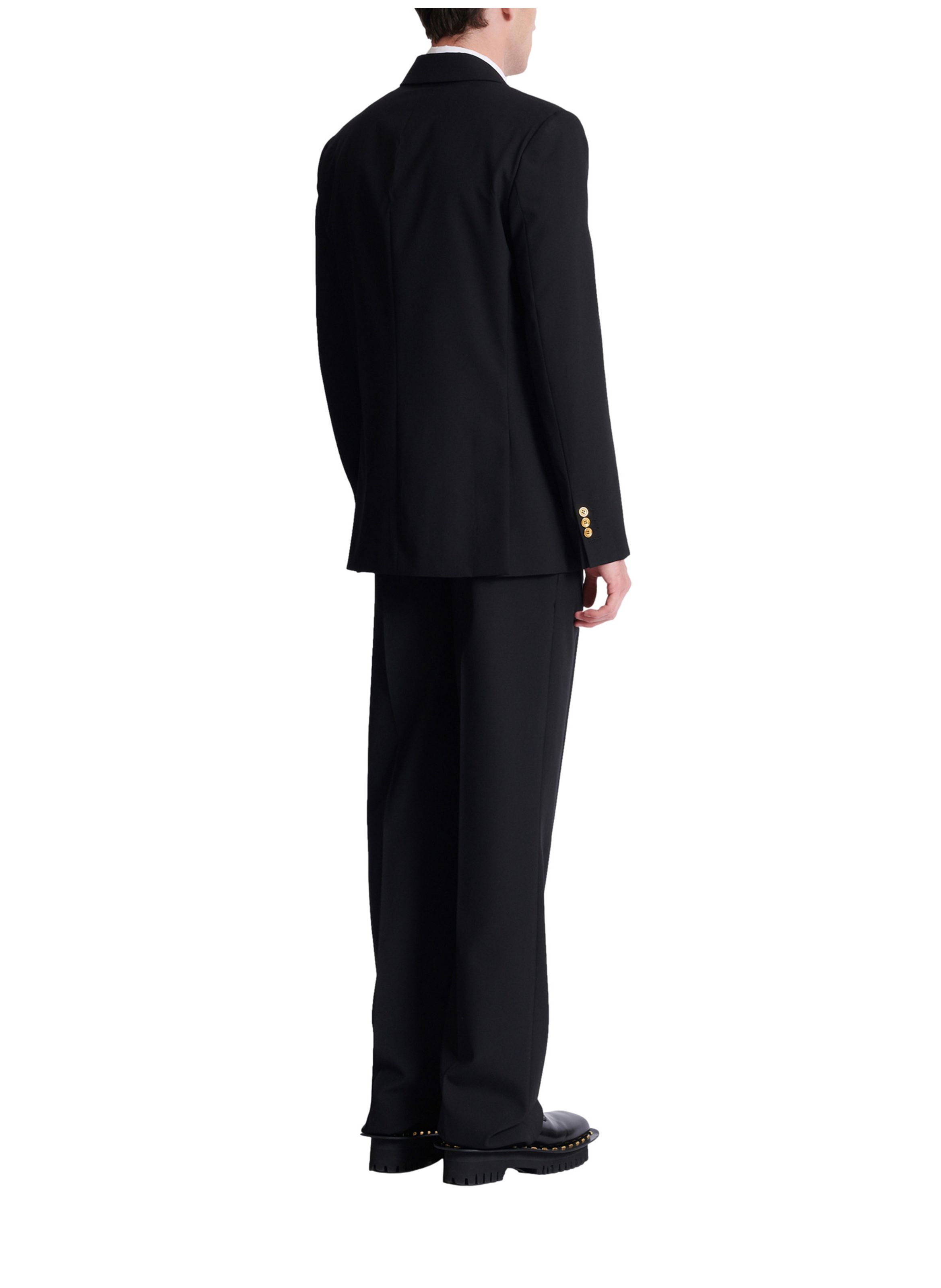 Blazer 2 boutons en laine BALMAIN Noir